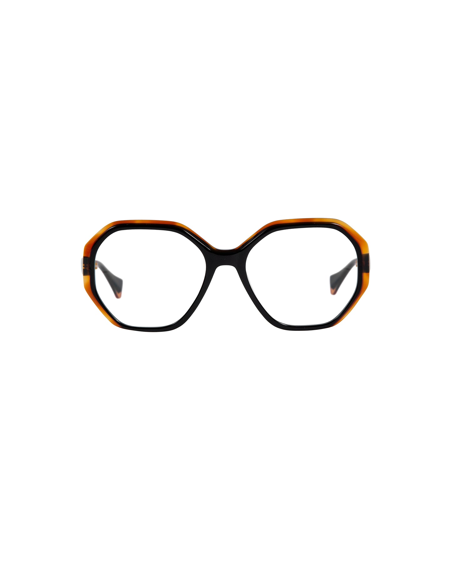 CHRISTINE: Geométricas Acetato Noir optical glasses by GIGI STUDIOS 3451