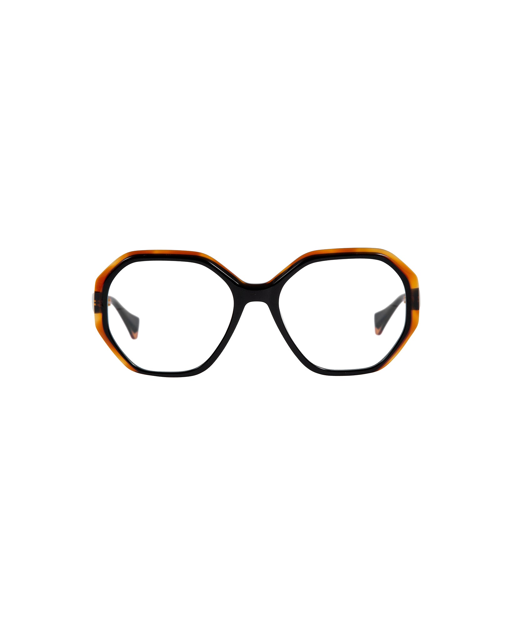 CHRISTINE: Geométricas Acetato Noir optical glasses by GIGI STUDIOS 3451