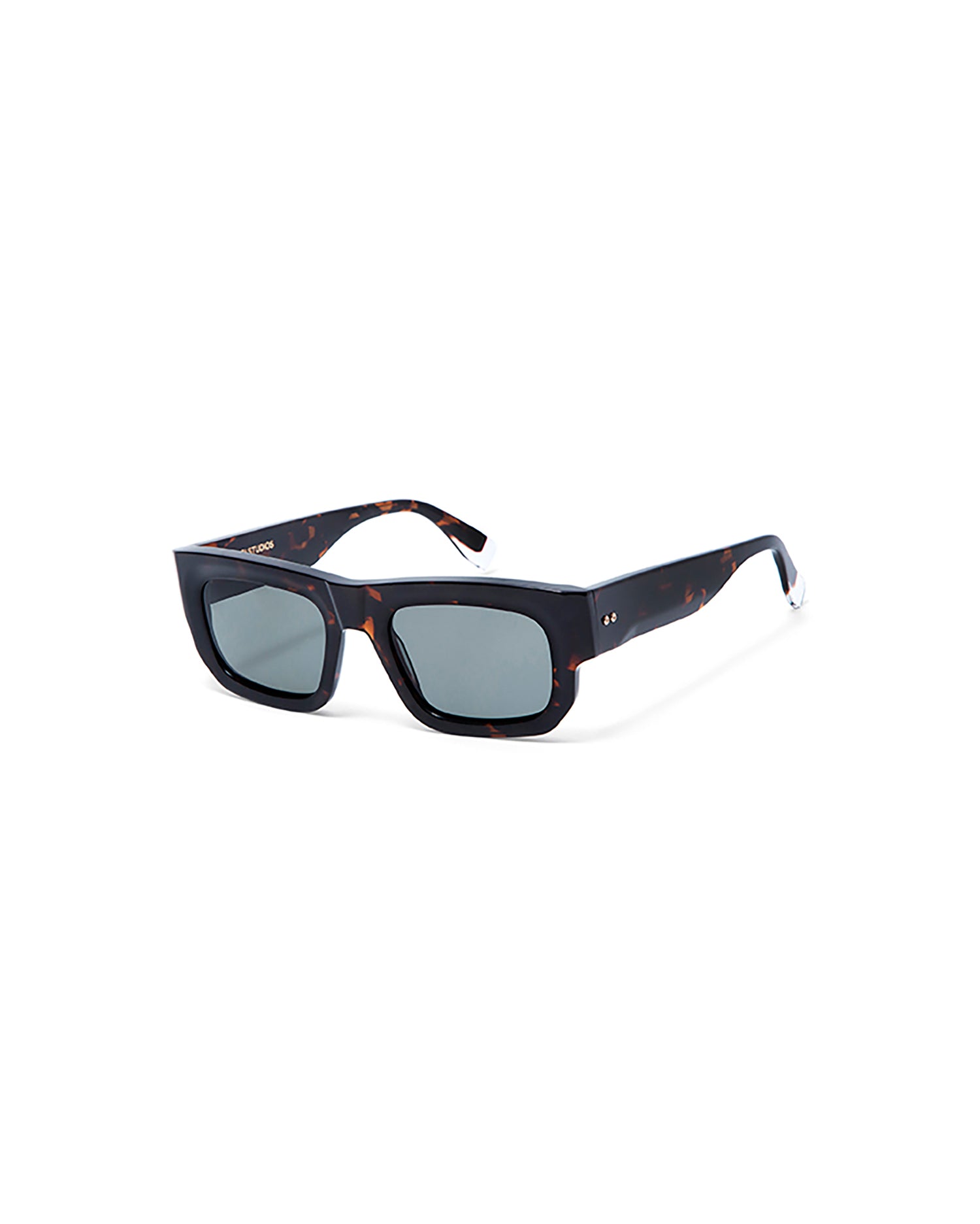 MAGNO: Rectangular Acetato Havana sunglasses by GIGI STUDIOS 5420