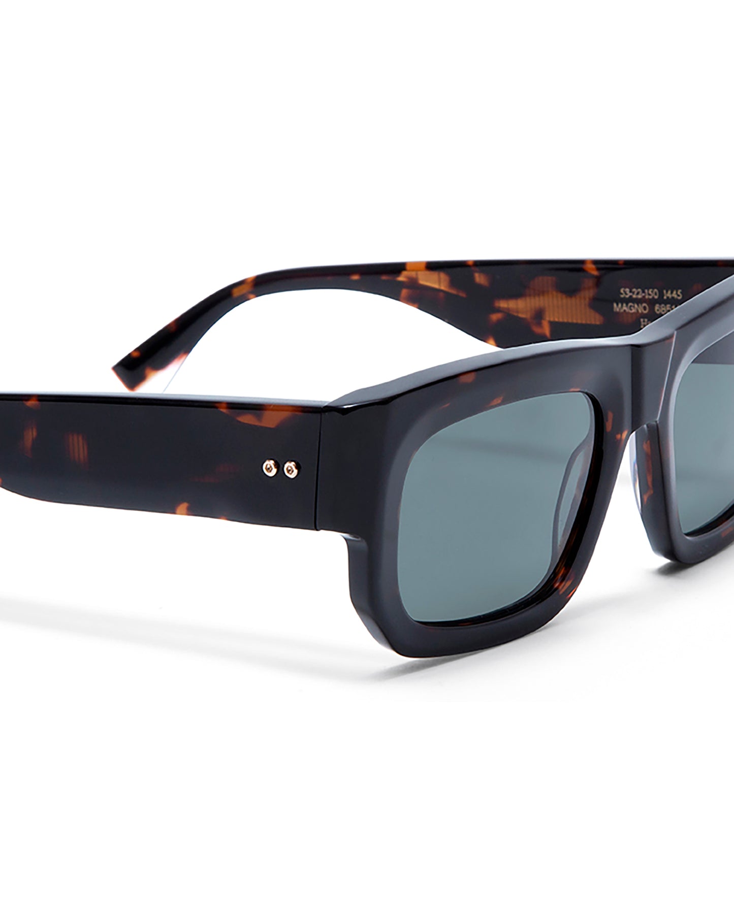 MAGNO: Rectangular Acetato Havana sunglasses by GIGI STUDIOS 5421
