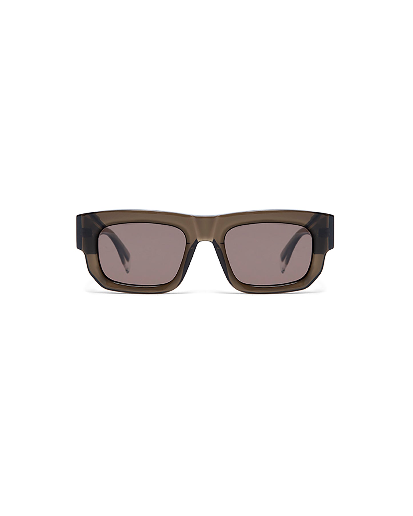 MAGNO: Rectangular Acetato Marrón sunglasses by GIGI STUDIOS 5424