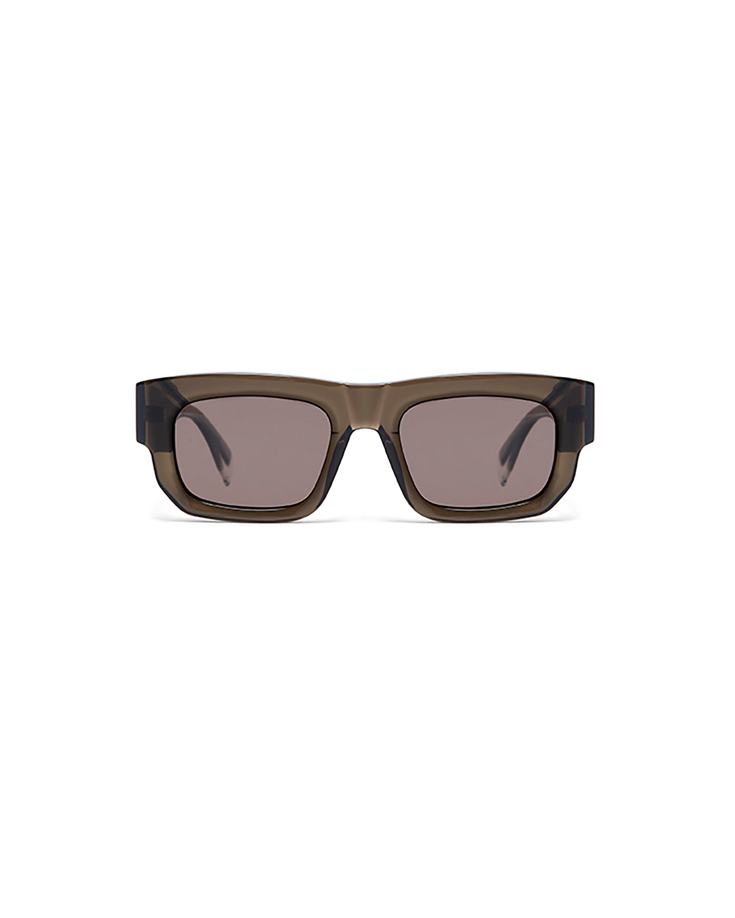 MAGNO: Rectangular Acetato Marrón sunglasses by GIGI STUDIOS 5424