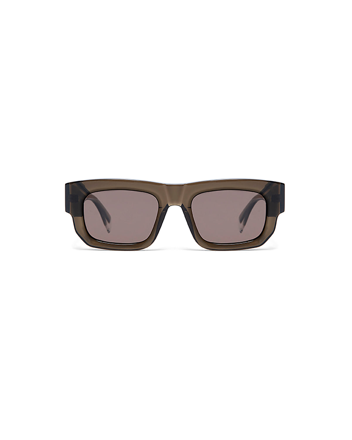 MAGNO: Rectangular Acetato Marrón sunglasses by GIGI STUDIOS 5424