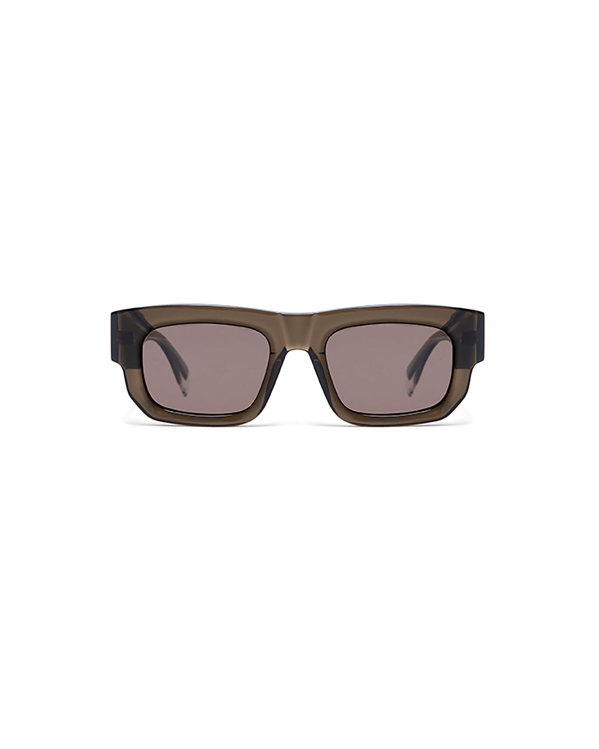 MAGNO: Rectangular Acetato Marrón sunglasses by GIGI STUDIOS 5424