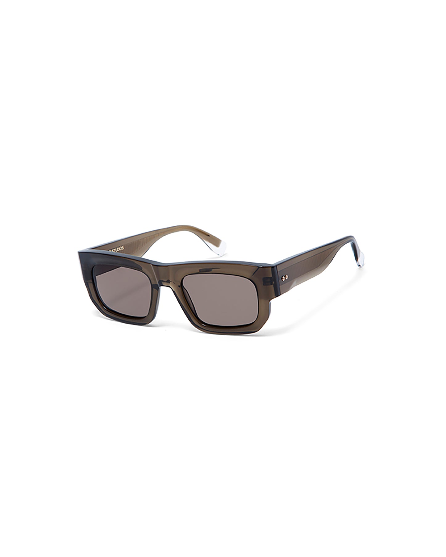 MAGNO: Rectangular Acetato Marrón sunglasses by GIGI STUDIOS 5426