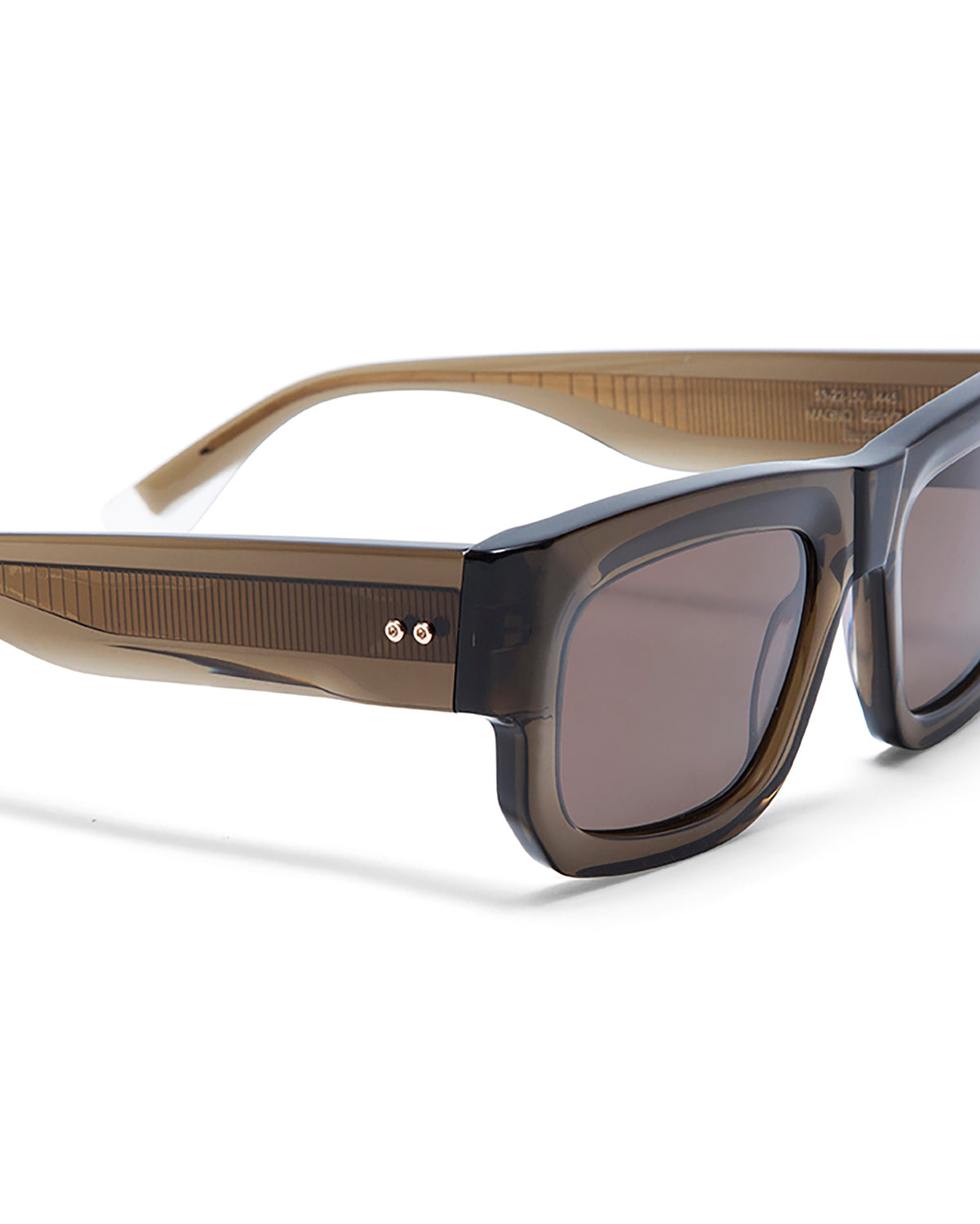 MAGNO: Rectangular Acetato Marrón sunglasses by GIGI STUDIOS 5427