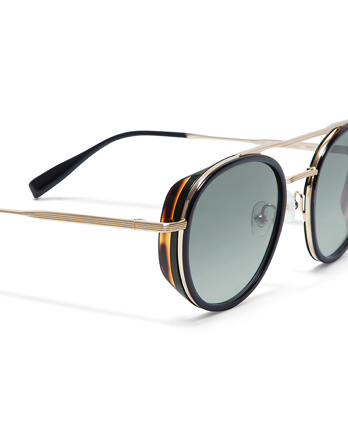 CAPRI: Redondas Acetato-Metal Noir sunglasses by GIGI STUDIOS 5499