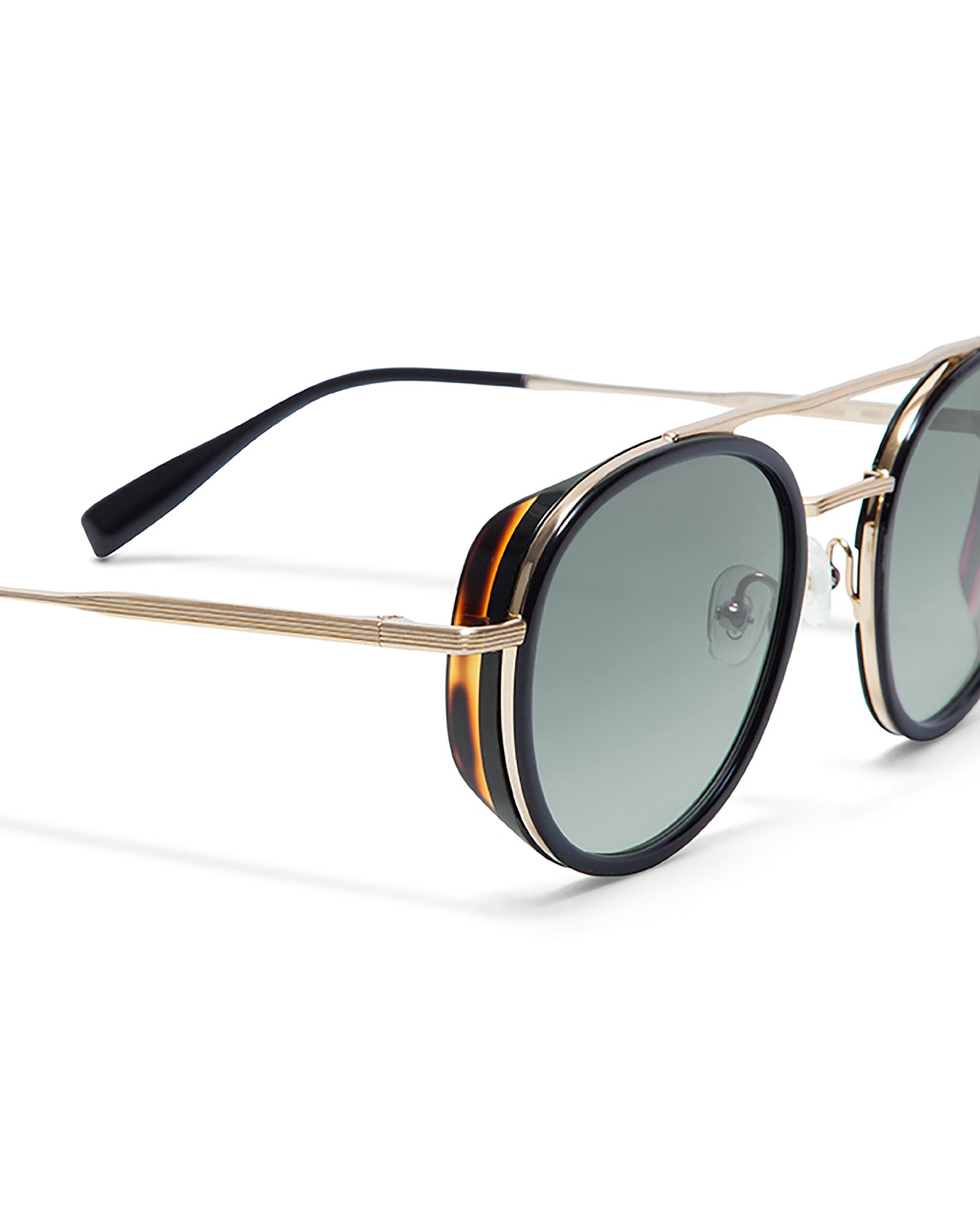 CAPRI: Redondas Acetato-Metal Noir sunglasses by GIGI STUDIOS 5499