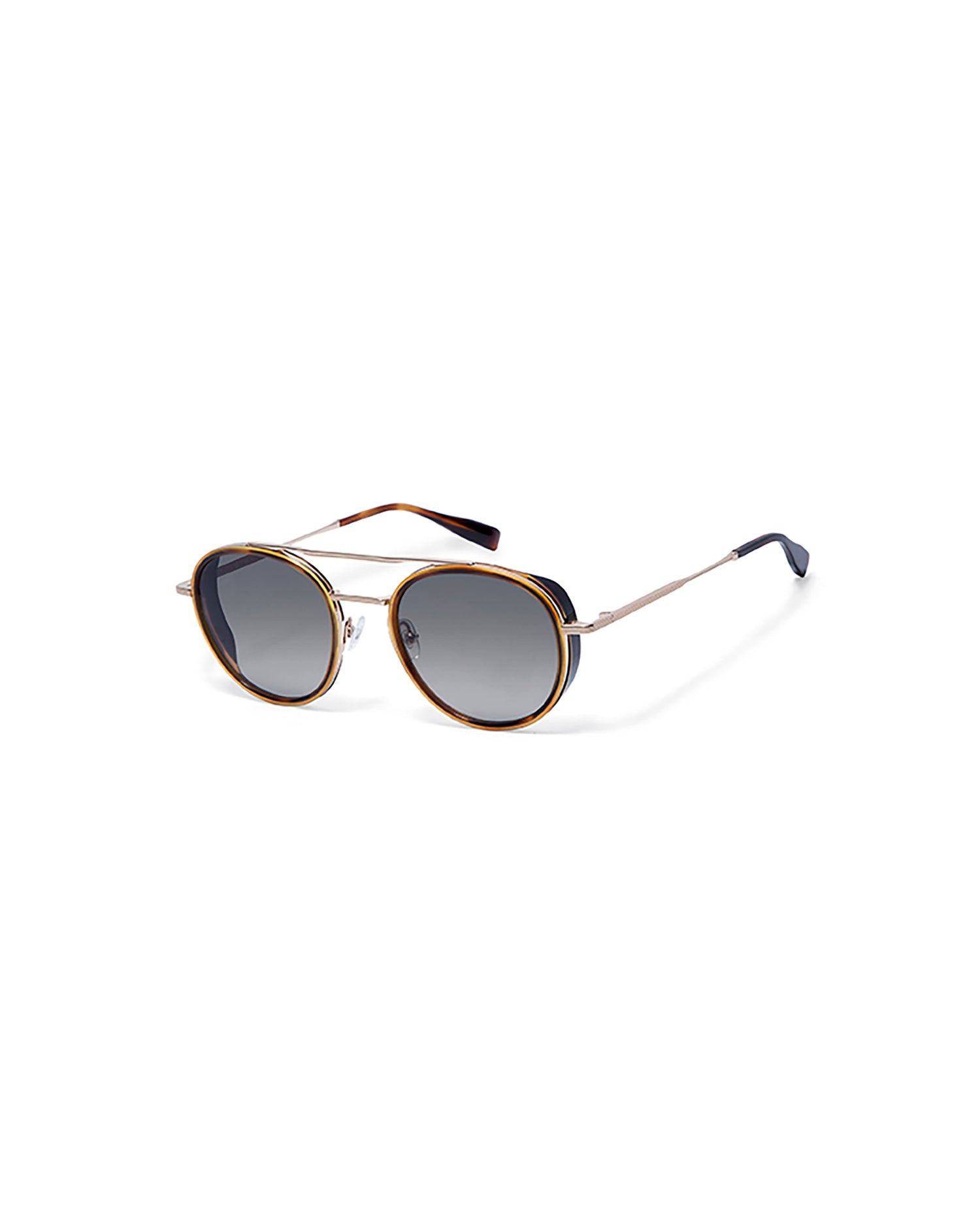 CAPRI: Redondas Acetato-Metal Havana sunglasses by GIGI STUDIOS 5502