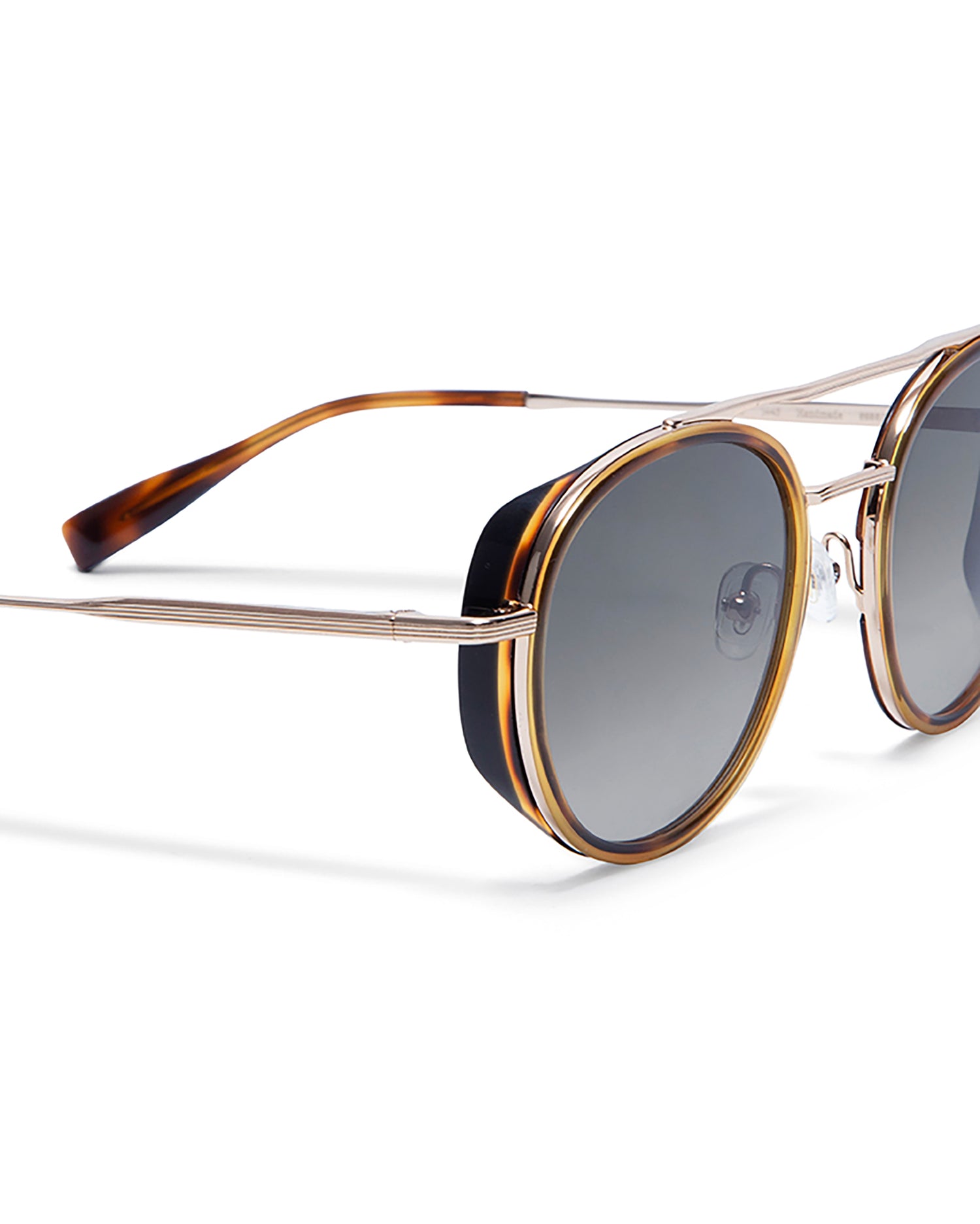 CAPRI: Redondas Acetato-Metal Havana sunglasses by GIGI STUDIOS 5503