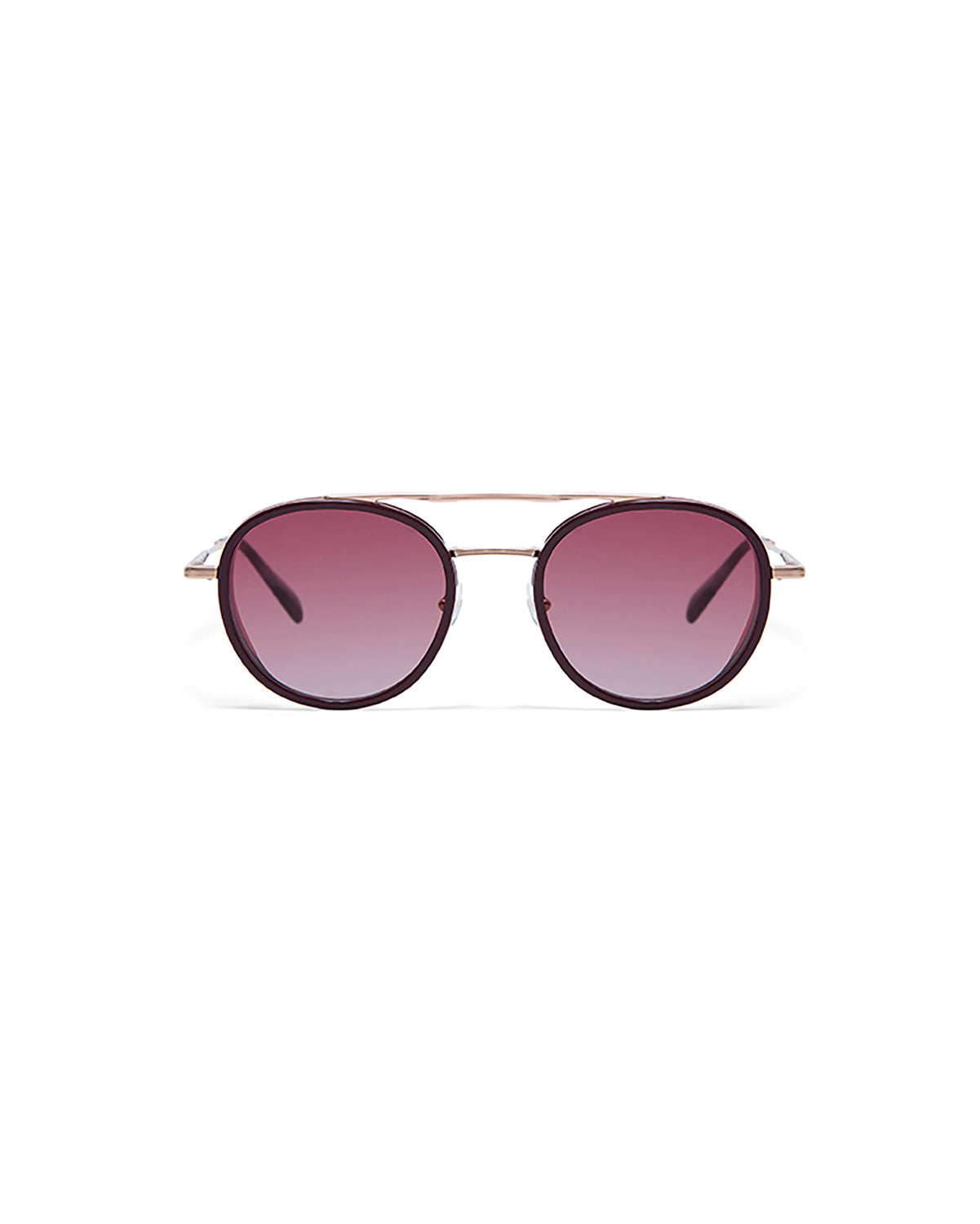 CAPRI: Redondas Acetato-Metal Rojo sunglasses by GIGI STUDIOS 5505