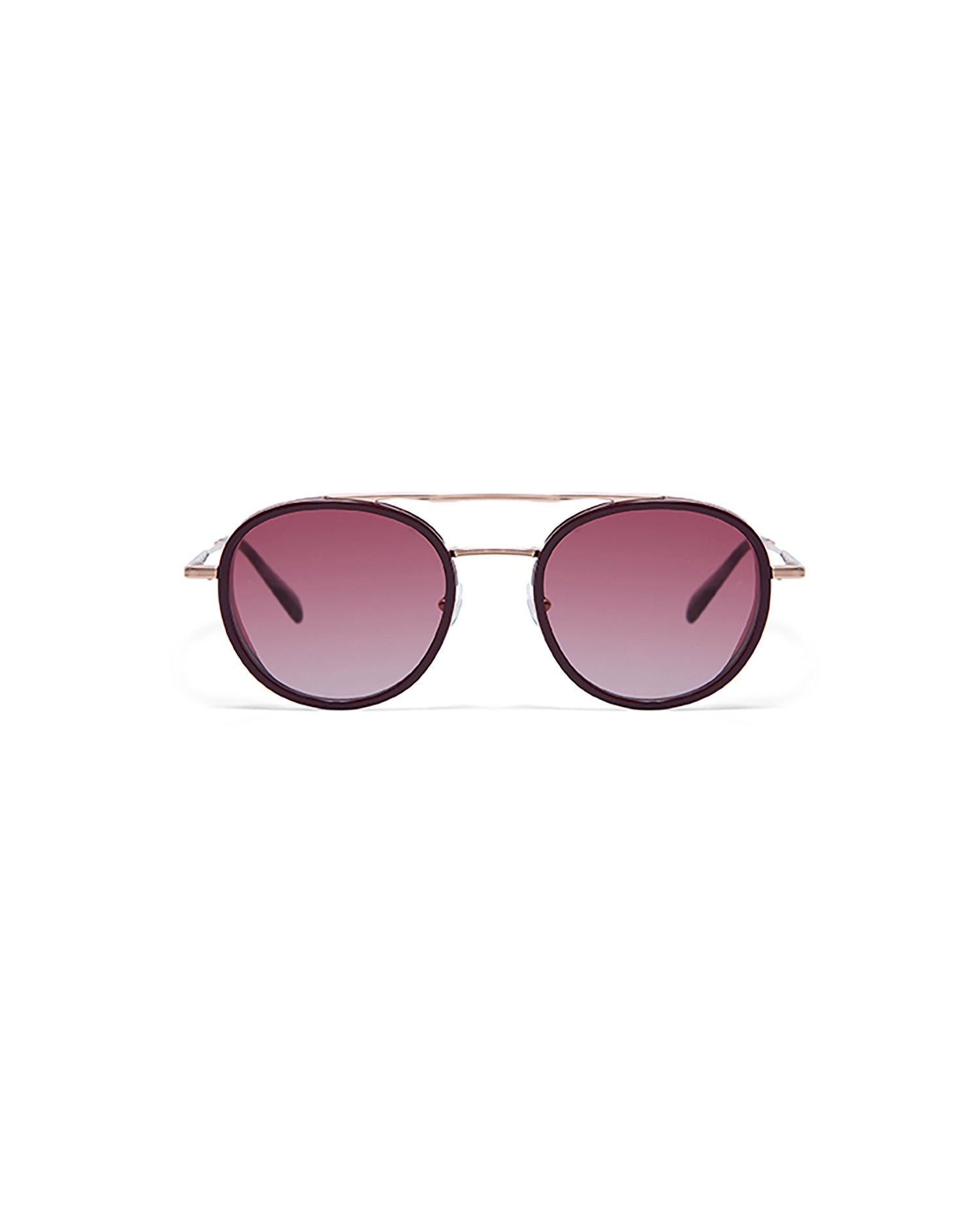 CAPRI: Redondas Acetato-Metal Rojo sunglasses by GIGI STUDIOS 5505