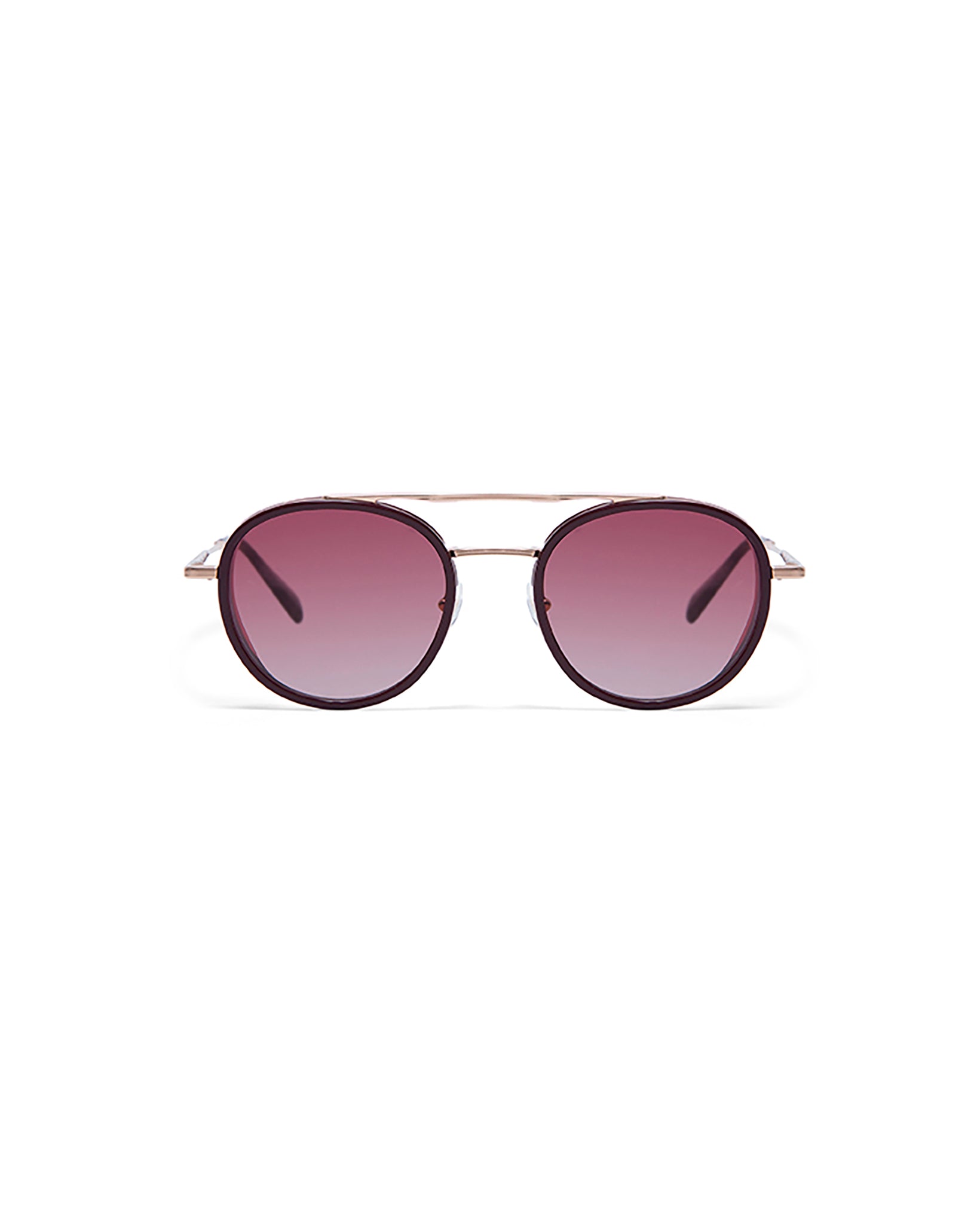 CAPRI: Redondas Acetato-Metal Rojo sunglasses by GIGI STUDIOS 5505