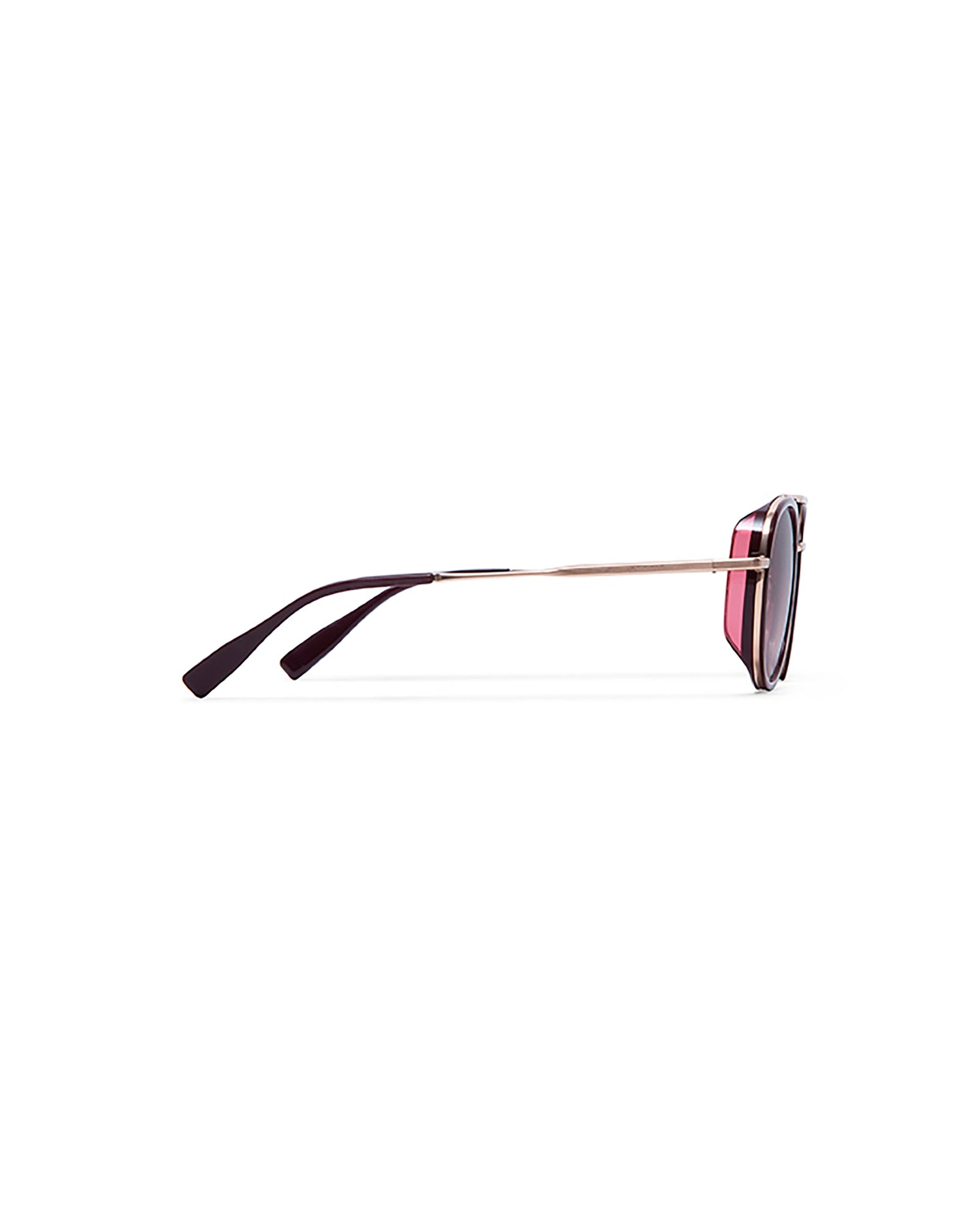 CAPRI: Redondas Acetato-Metal Rojo sunglasses by GIGI STUDIOS 5508