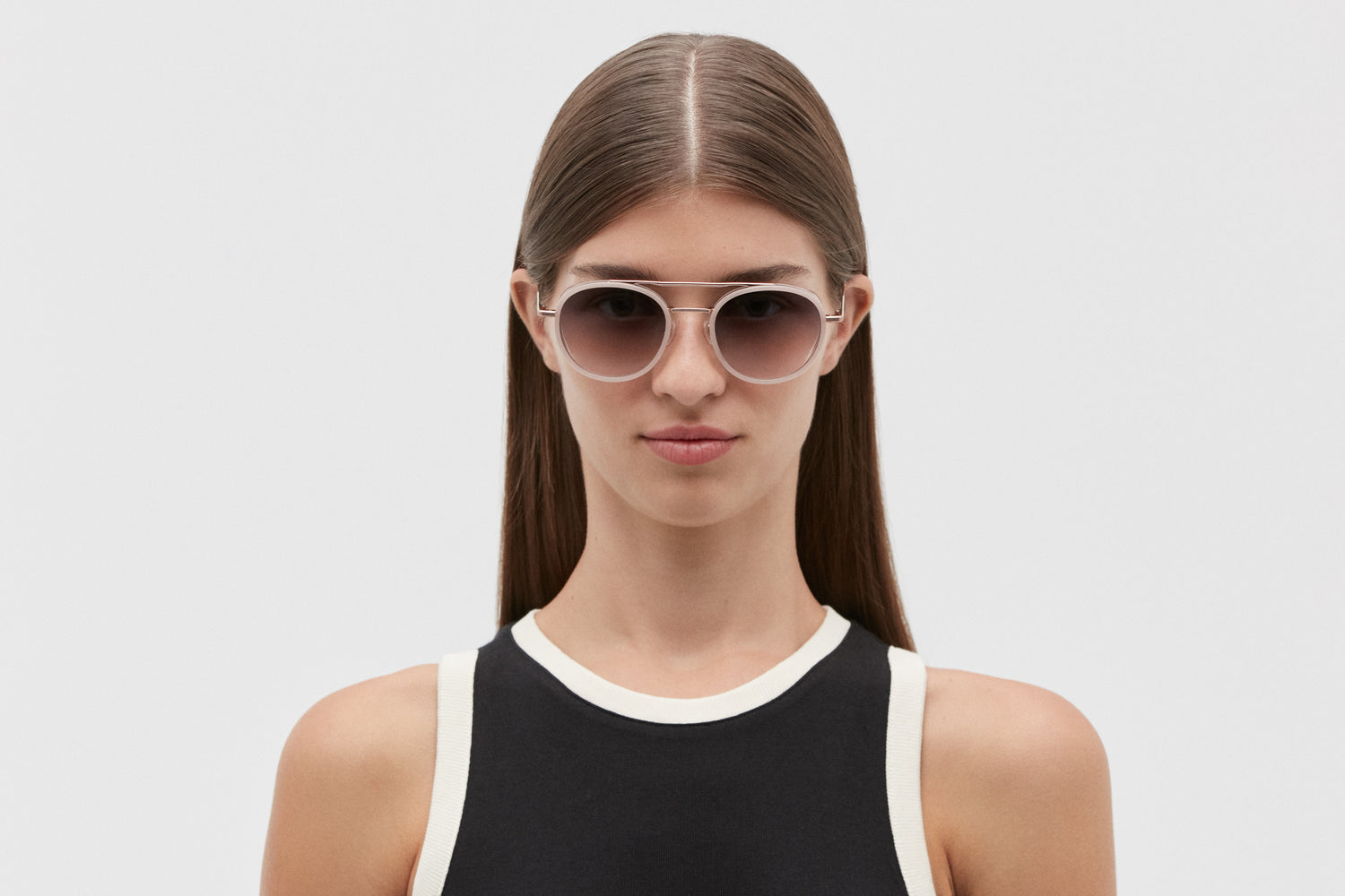 CAPRI: Redondas Acetato-Metal Rosa sunglasses by GIGI STUDIOS 5512
