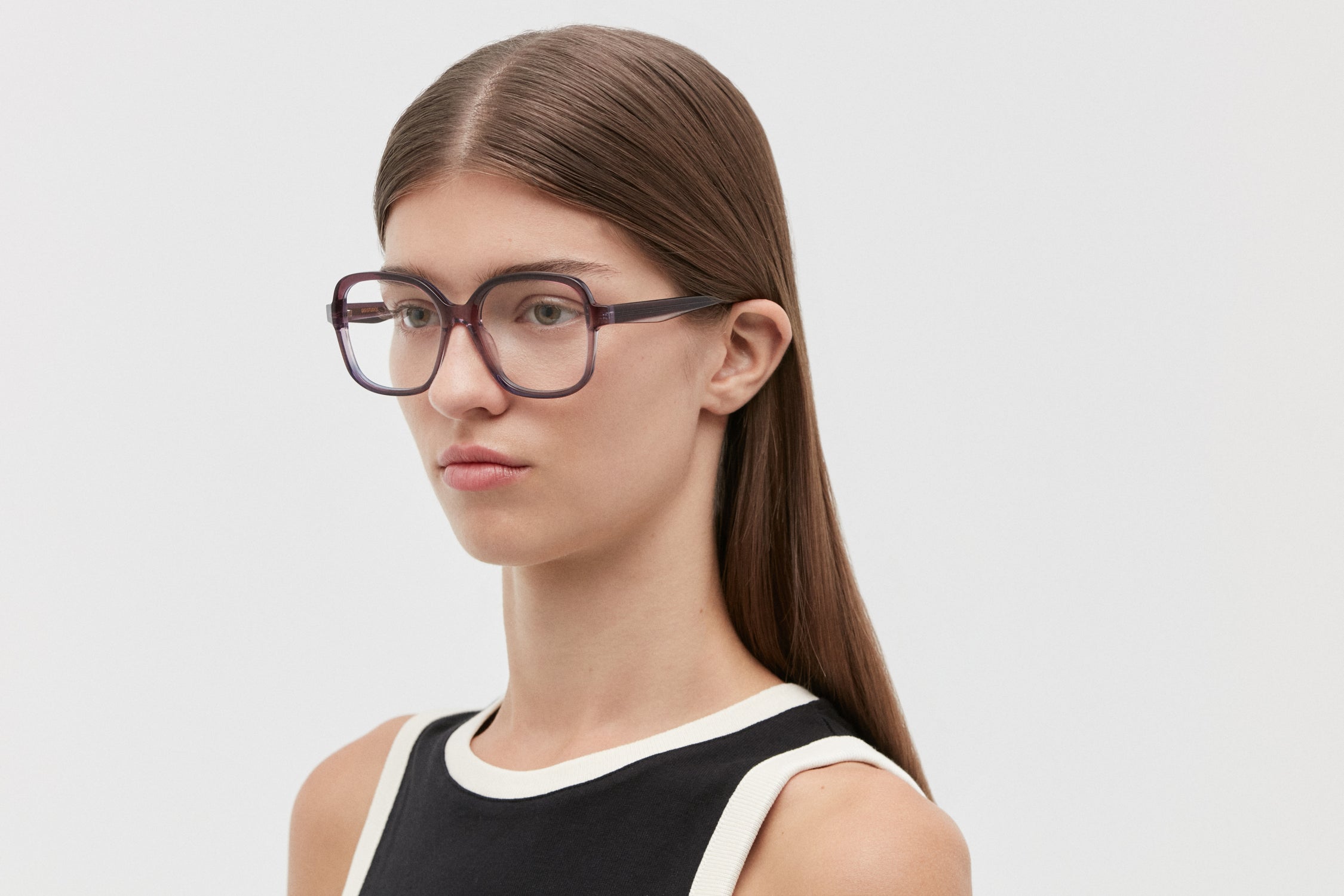 MIRELLE: Cuadrada Acetato Rojo optical glasses by GIGI STUDIOS 5665