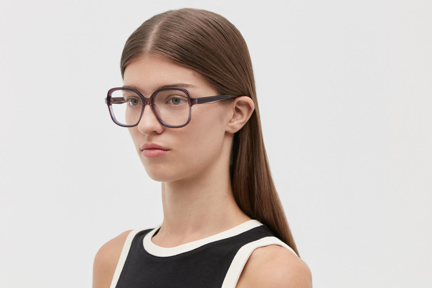 MIRELLE: Cuadrada Acetato Rojo optical glasses by GIGI STUDIOS 5665