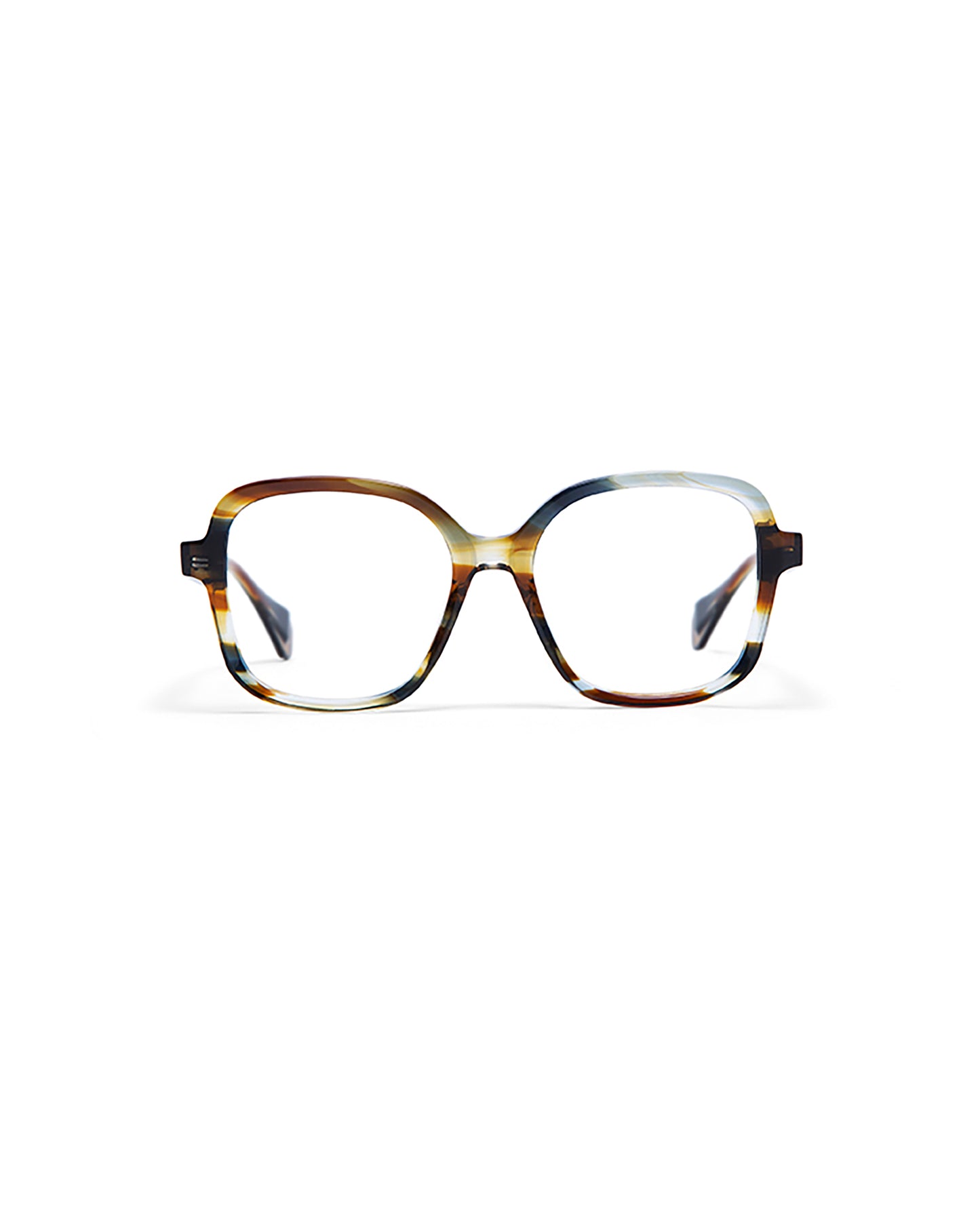 MIRELLE: Cuadrada Acetato Havana optical glasses by GIGI STUDIOS 5668