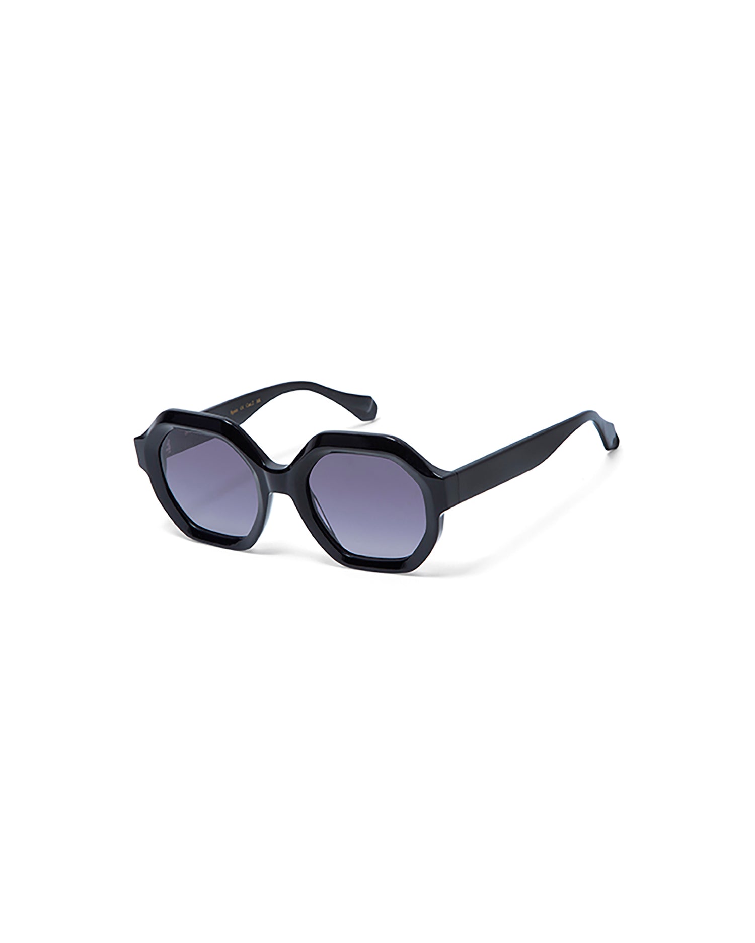 JANET: Geométricas Acetato Noir sunglasses by GIGI STUDIOS 5776