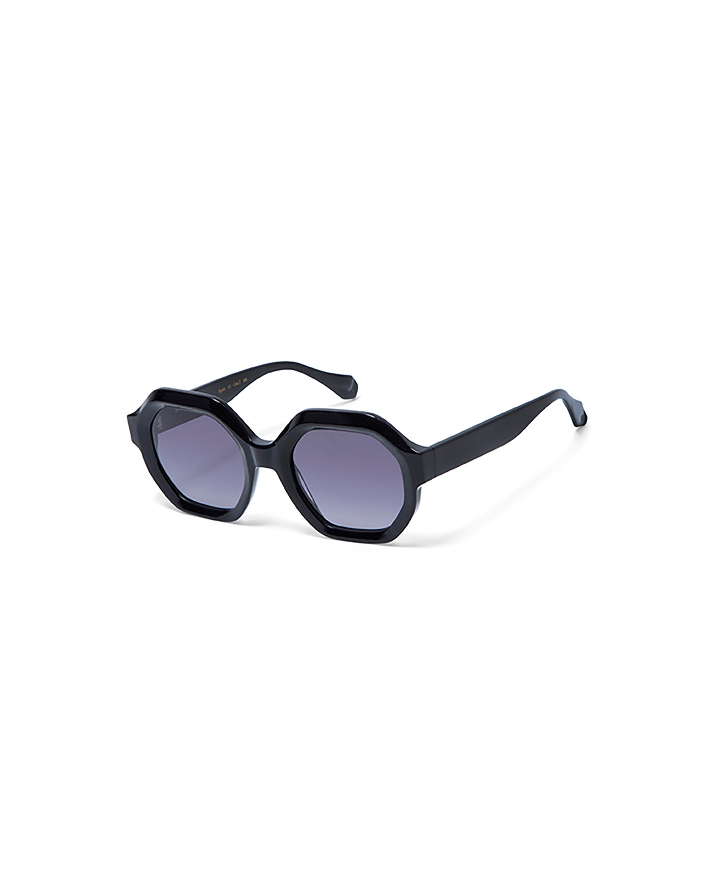 JANET: Geométricas Acetato Noir sunglasses by GIGI STUDIOS 5776