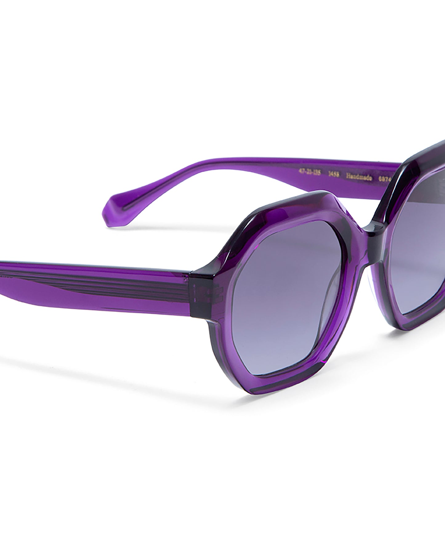 JANET: Geométricas Acetato Rojo sunglasses by GIGI STUDIOS 5789