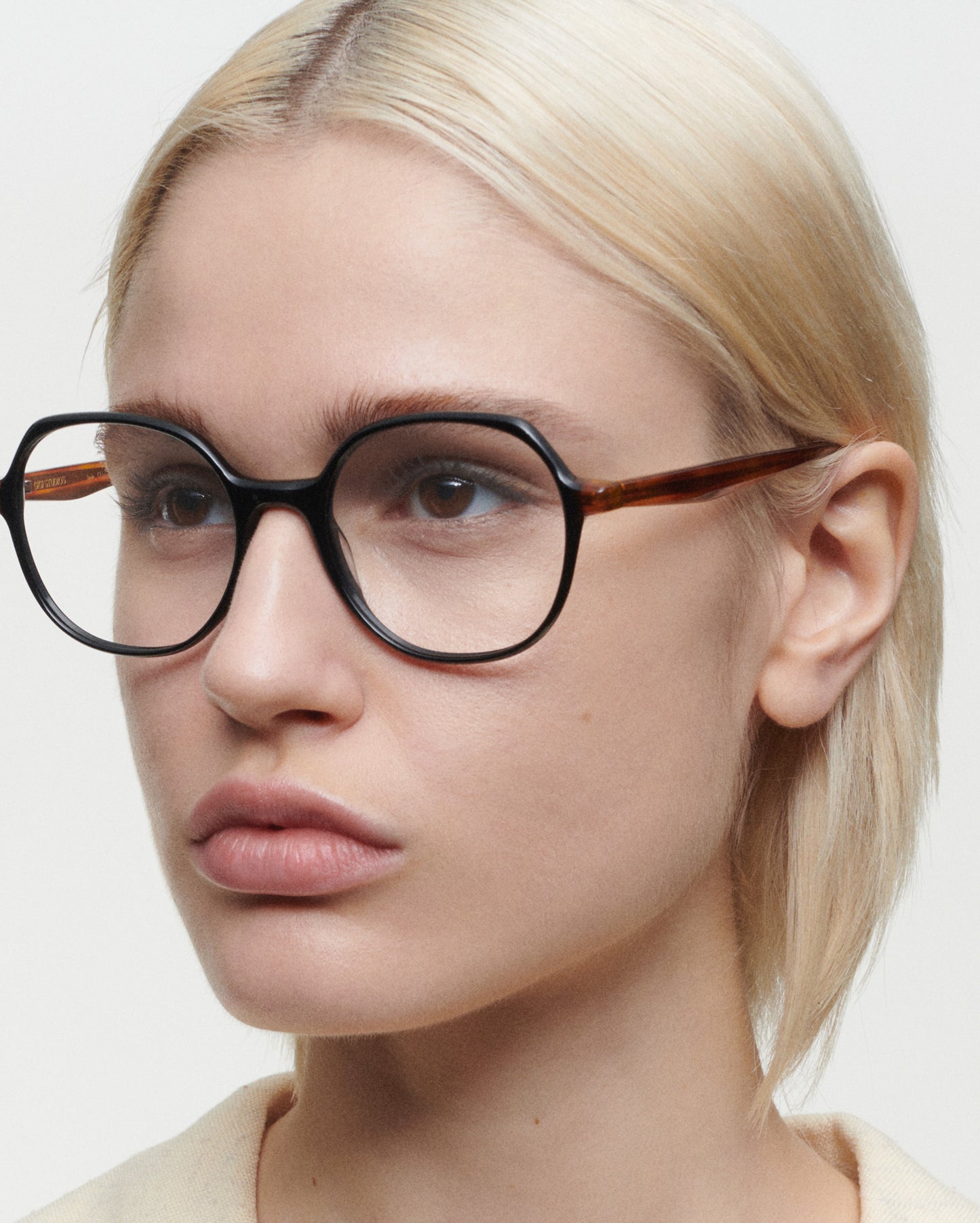 KAYLA: Redondas Acetato Noir optical glasses by GIGI STUDIOS 5973