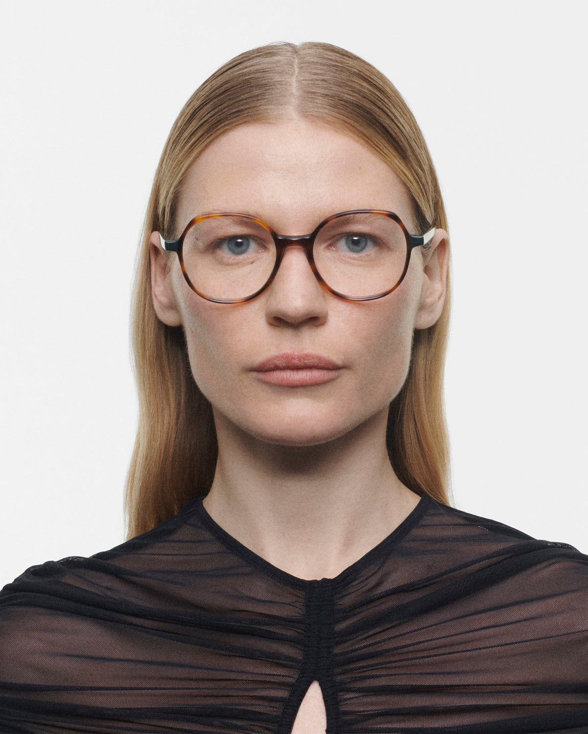KAYLA: Redondas Acetato Havana optical glasses by GIGI STUDIOS 512