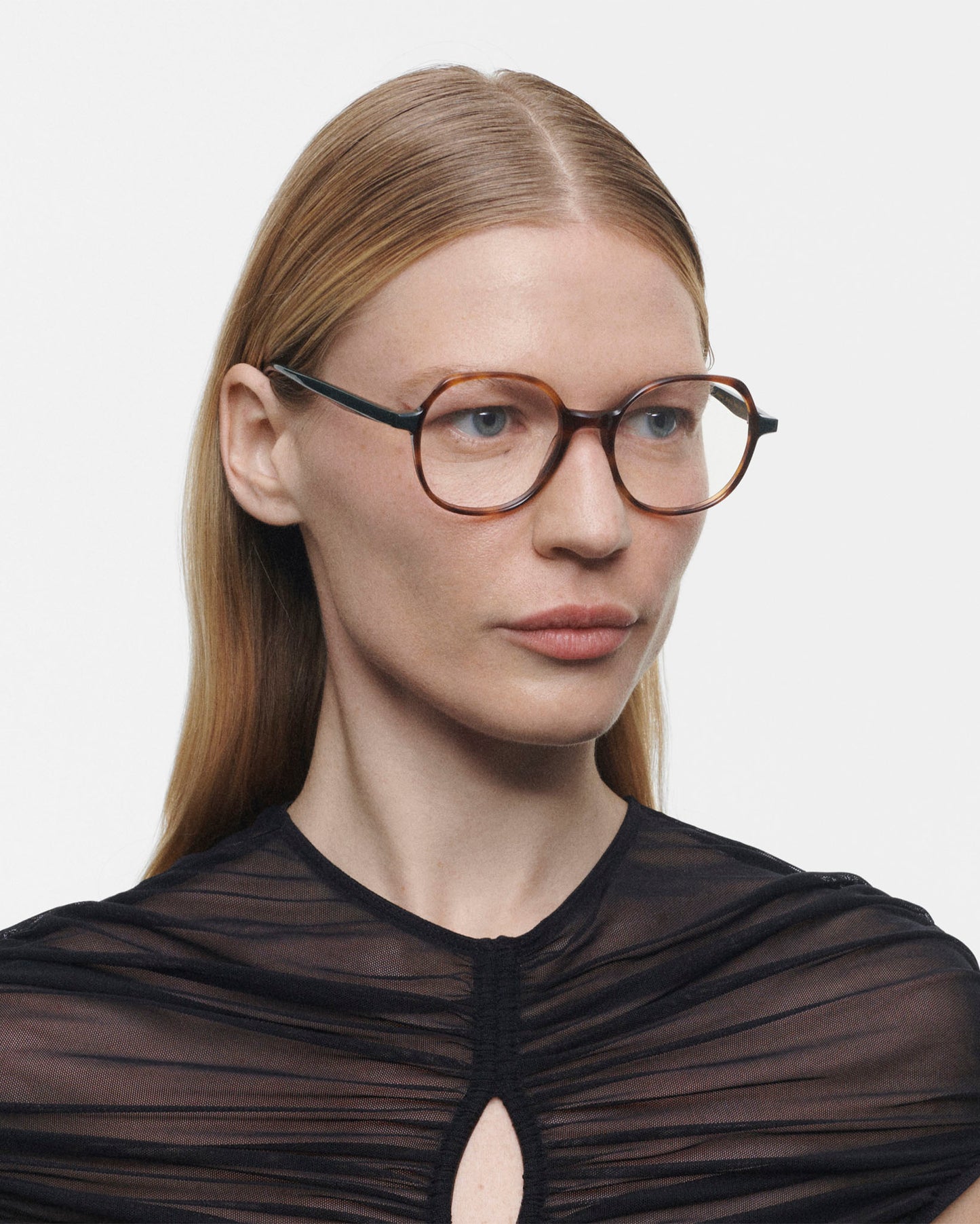 KAYLA: Redondas Acetato Havana optical glasses by GIGI STUDIOS 513
