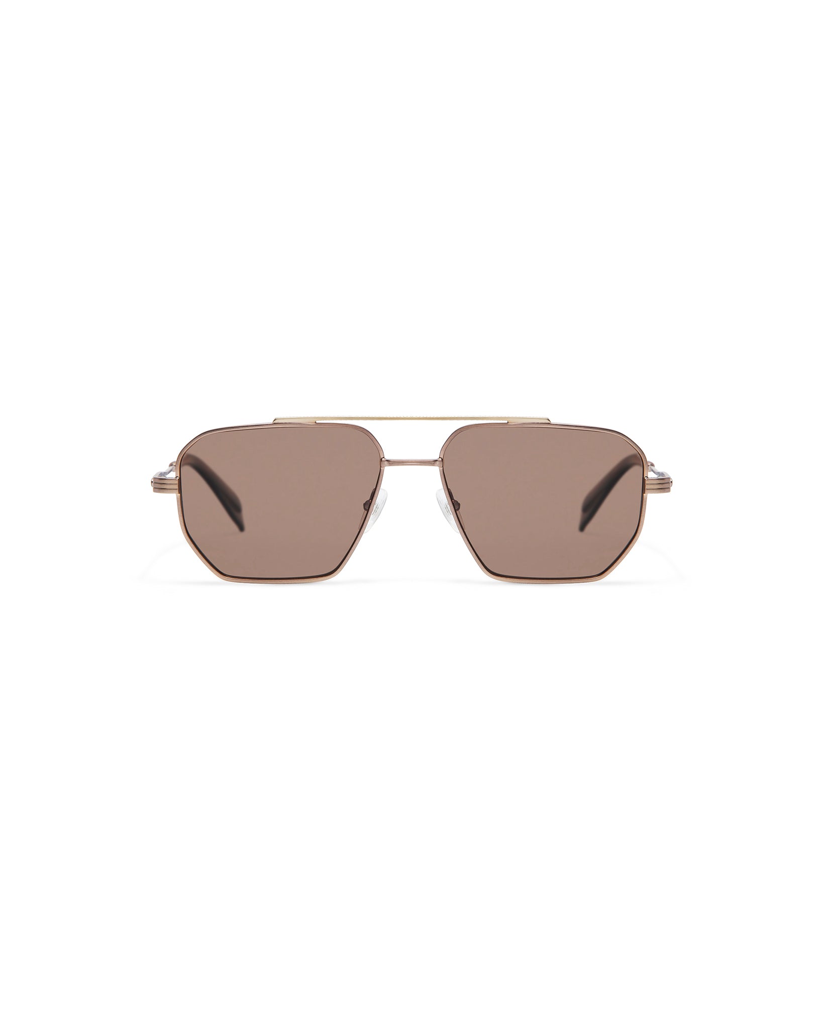 MADISON: Aviador Metal Marrón sunglasses by GIGI STUDIOS 6196