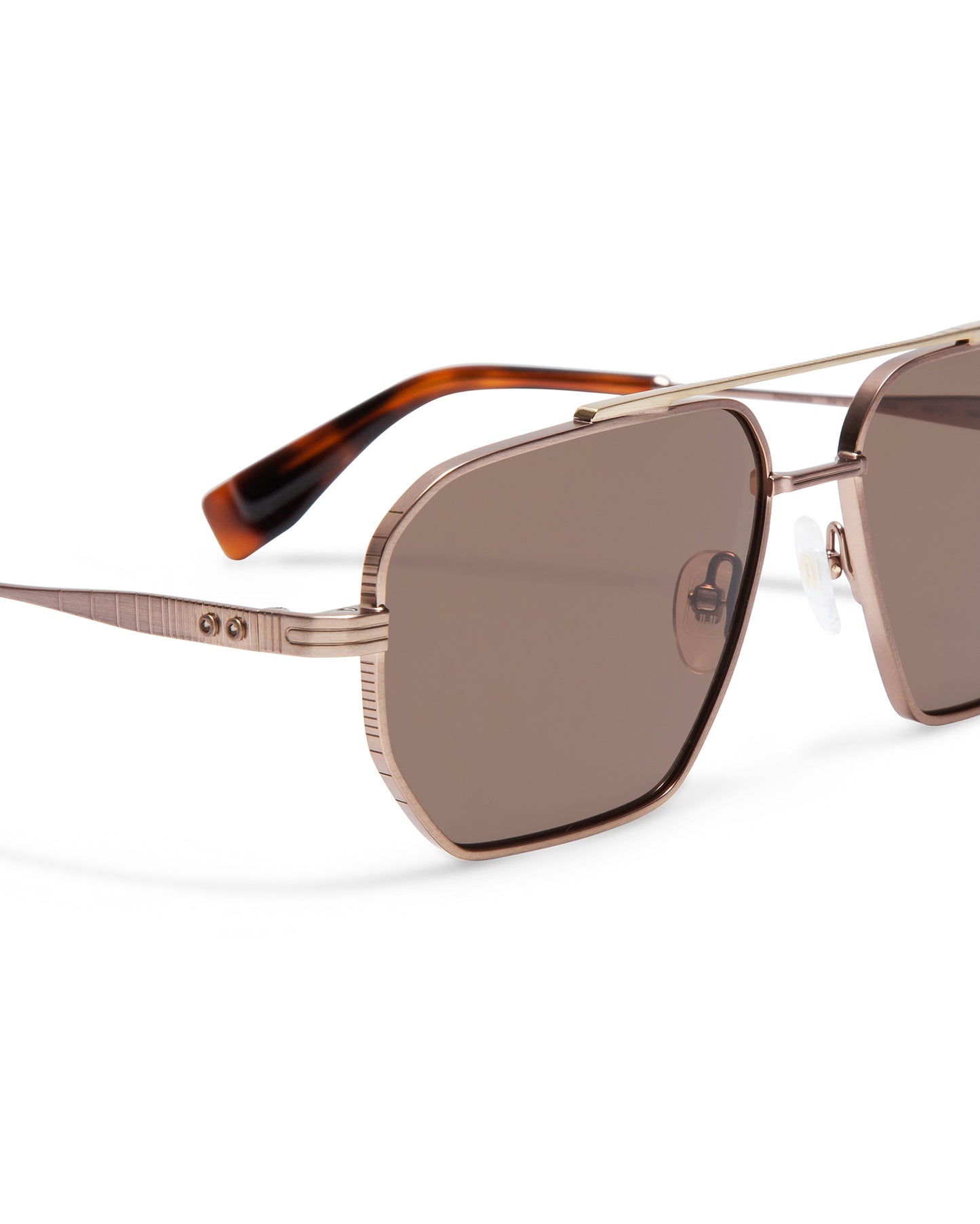 MADISON: Aviador Metal Marrón sunglasses by GIGI STUDIOS 6198