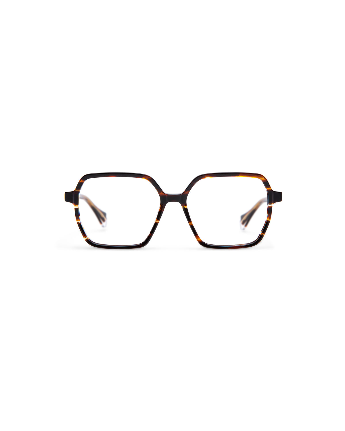 FRESH: Geométricas Acetato Havana optical glasses by GIGI STUDIOS 885