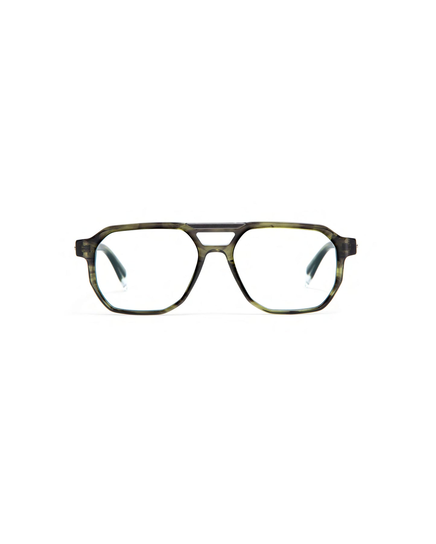 MARCONI: Aviador Acetato-Metal Verde optical glasses by GIGI STUDIOS 617