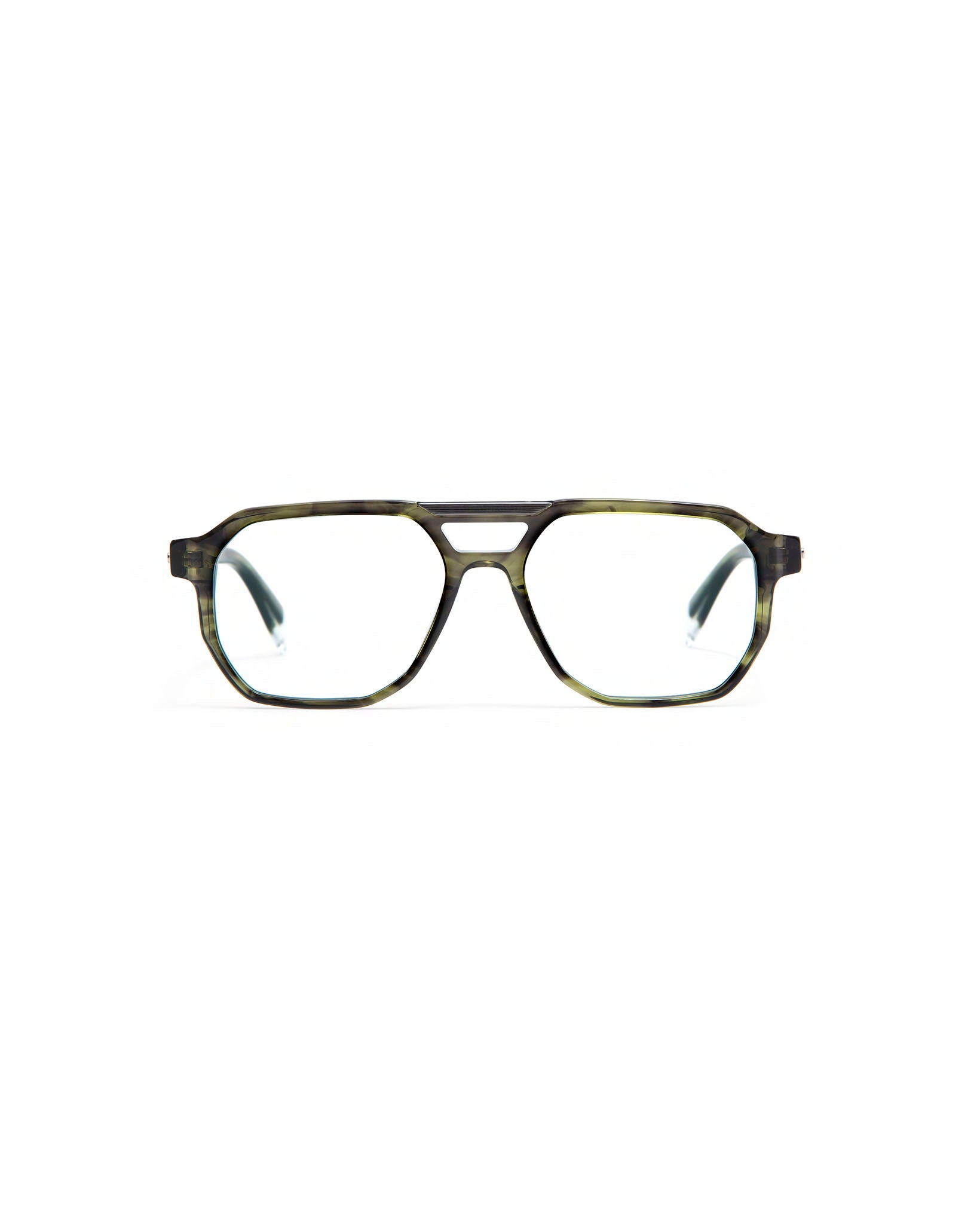 MARCONI: Aviador Acetato-Metal Verde optical glasses by GIGI STUDIOS 617
