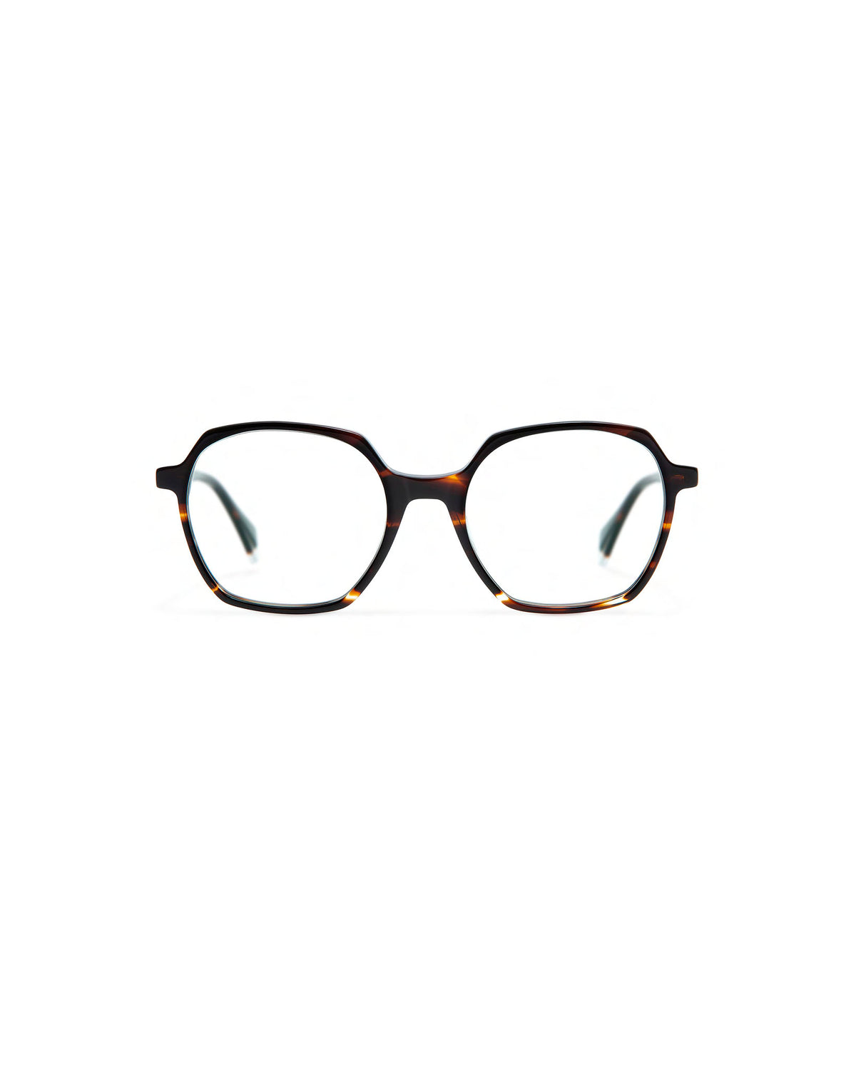 ABIGAIL: Geométricas Acetato Havana optical glasses by GIGI STUDIOS 340