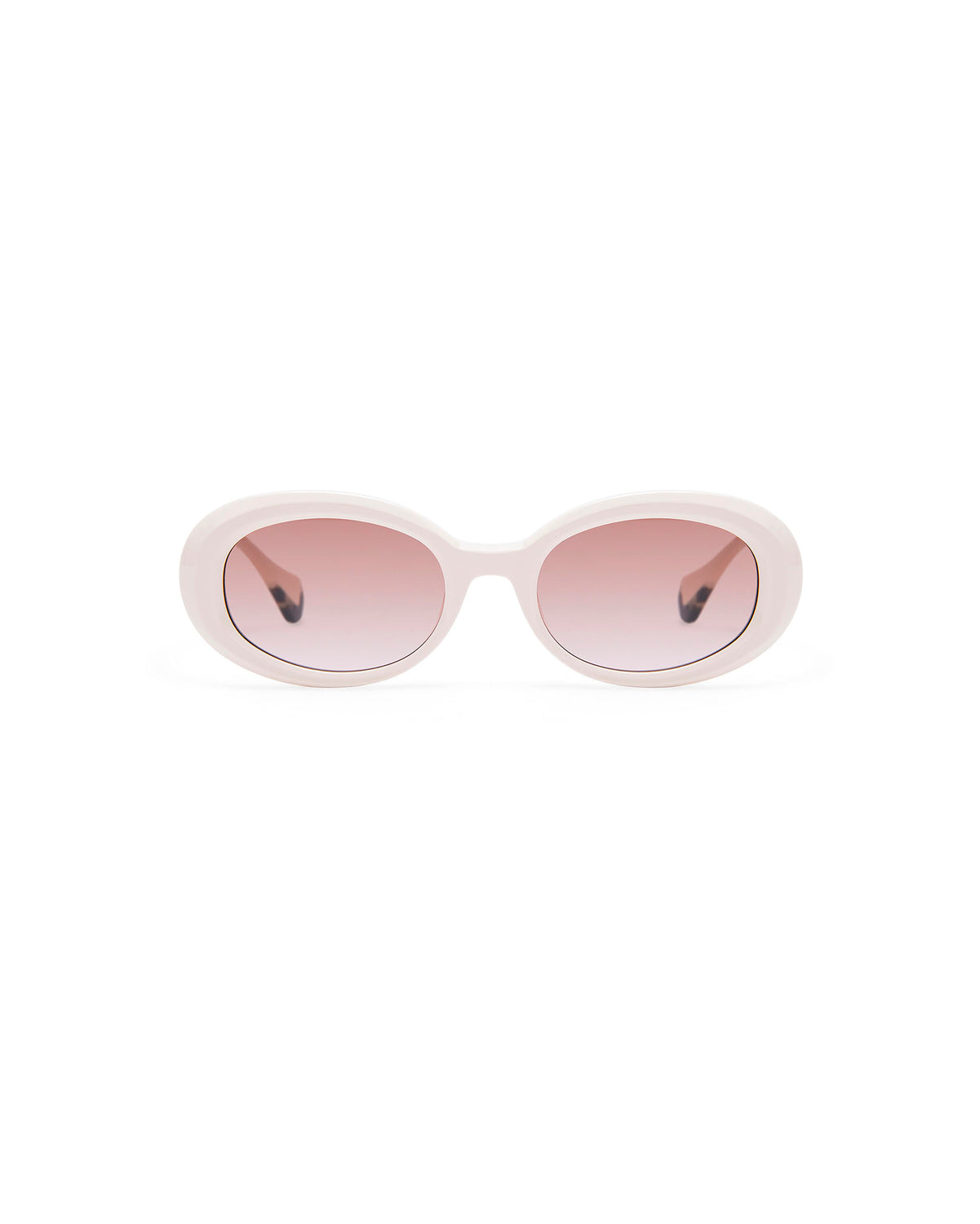 ANJA: Redondas Acetato Blanco sunglasses by GIGI STUDIOS 182