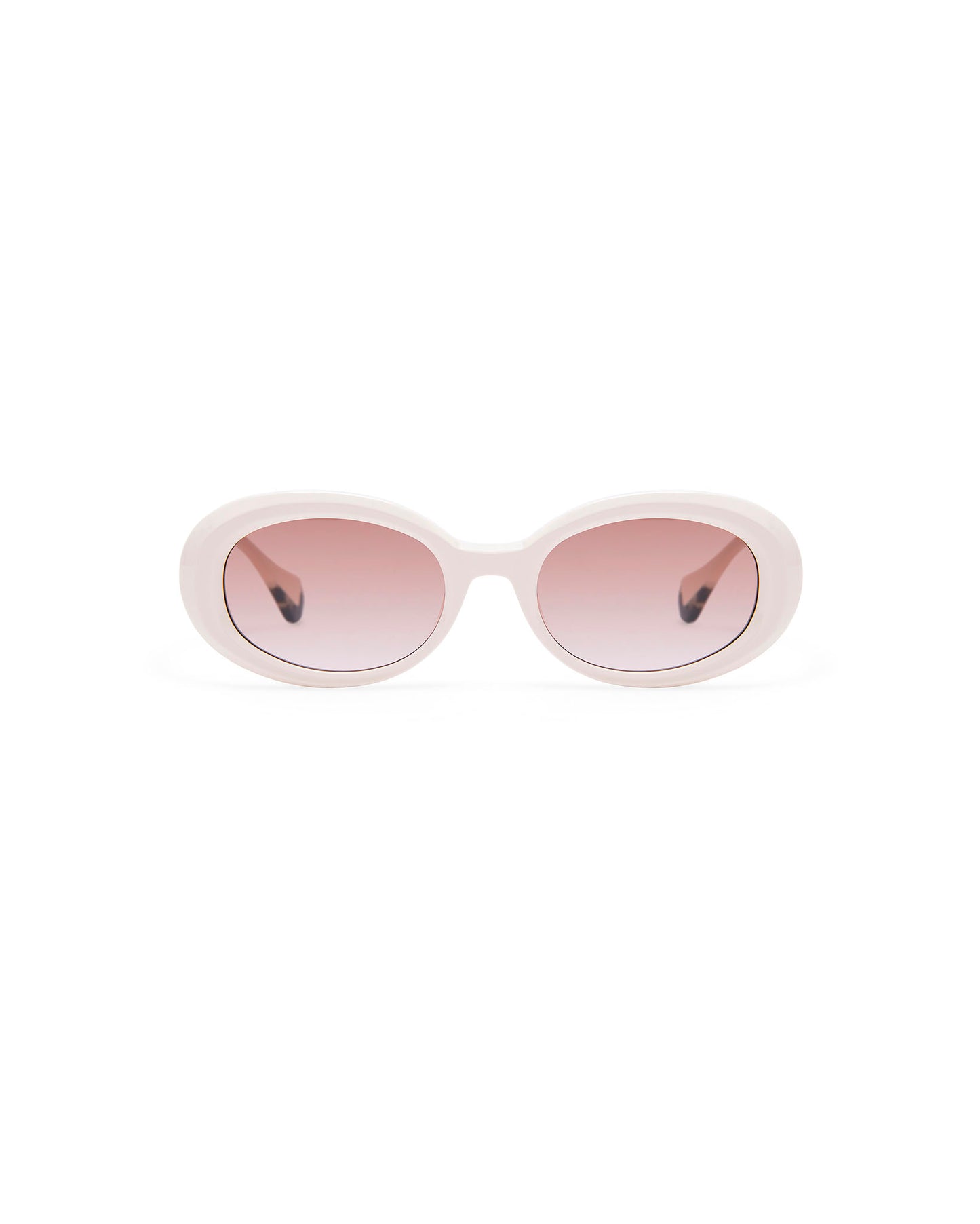 ANJA: Redondas Acetato Blanco sunglasses by GIGI STUDIOS 182