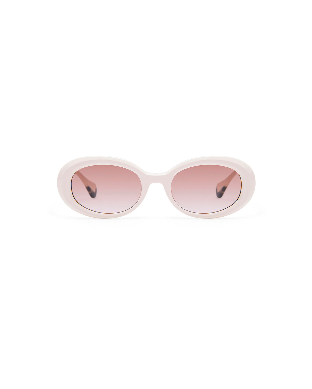 ANJA: Redondas Acetato Blanco sunglasses by GIGI STUDIOS 182
