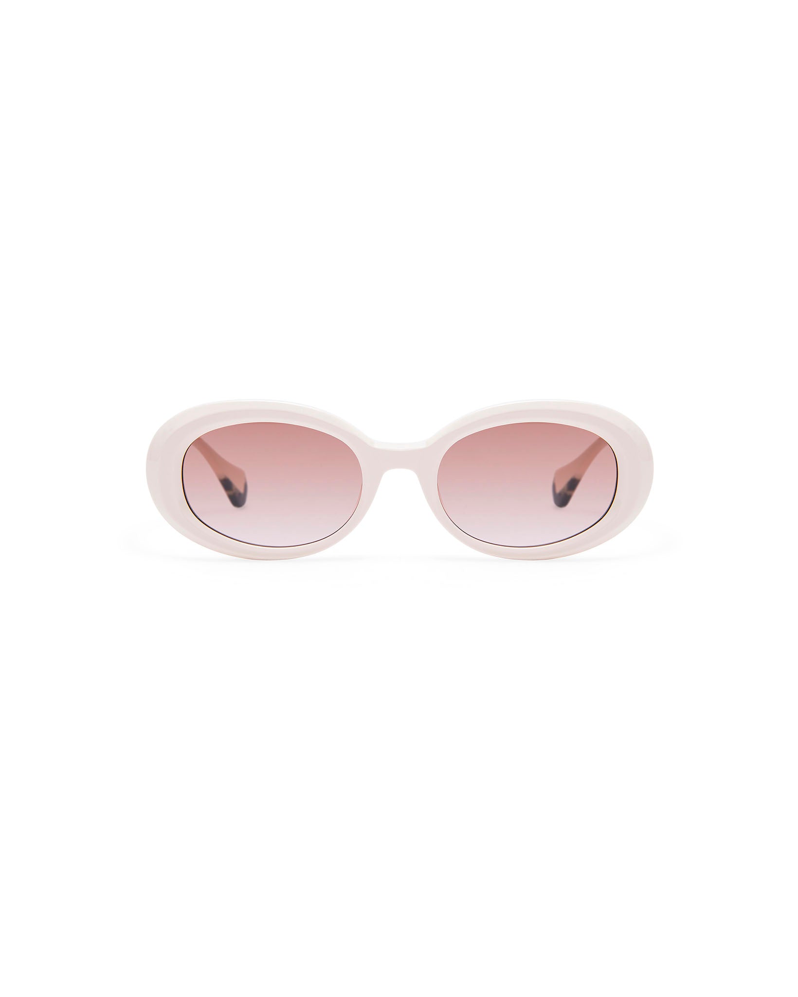 ANJA: Redondas Acetato Blanco sunglasses by GIGI STUDIOS 182