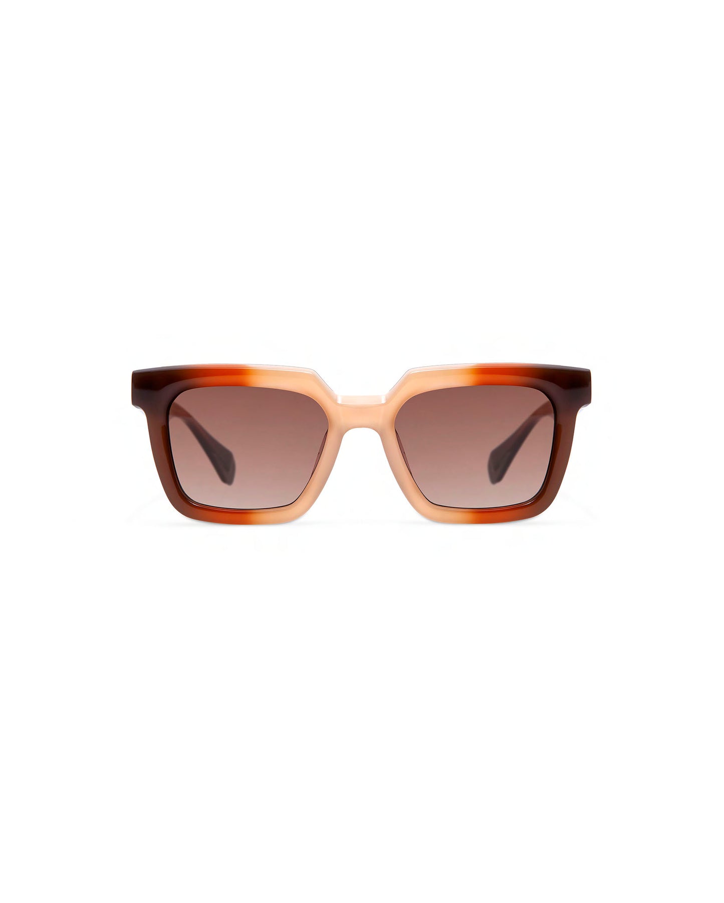 MARZIA: Cuadrada Acetato Orange sunglasses by GIGI STUDIOS 3839