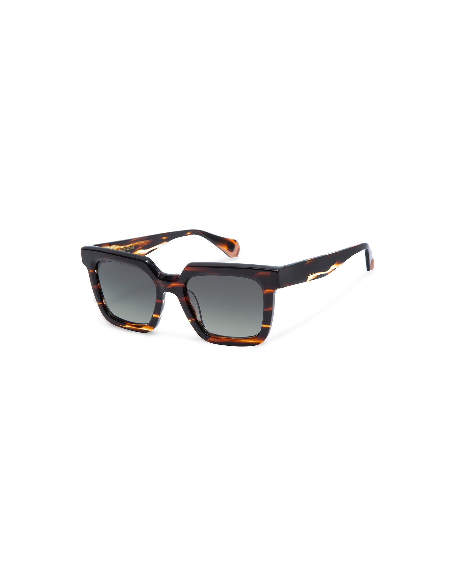 MARZIA: Cuadrada Acetato Havana sunglasses by GIGI STUDIOS 277