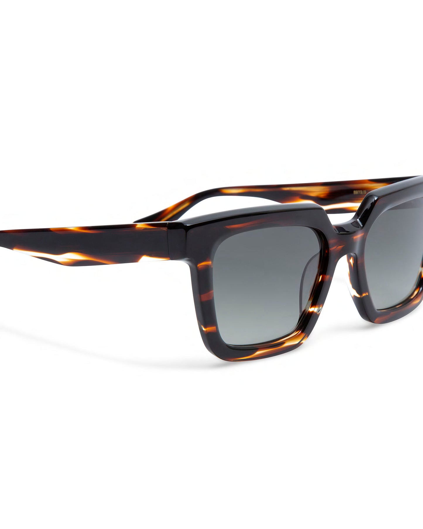 MARZIA: Cuadrada Acetato Havana sunglasses by GIGI STUDIOS 3843