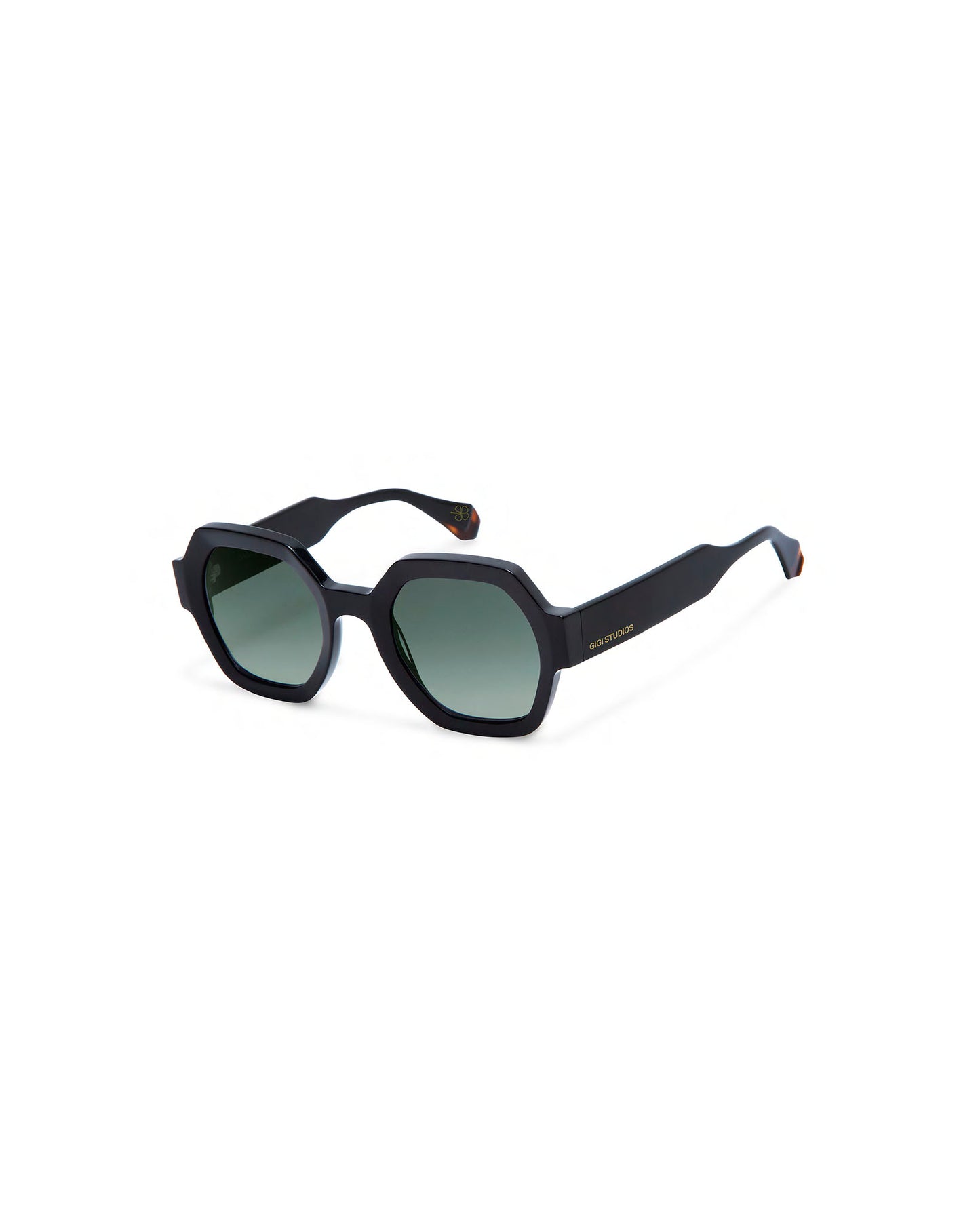 GRACE: Geométricas Acetato Noir sunglasses by GIGI STUDIOS 3880