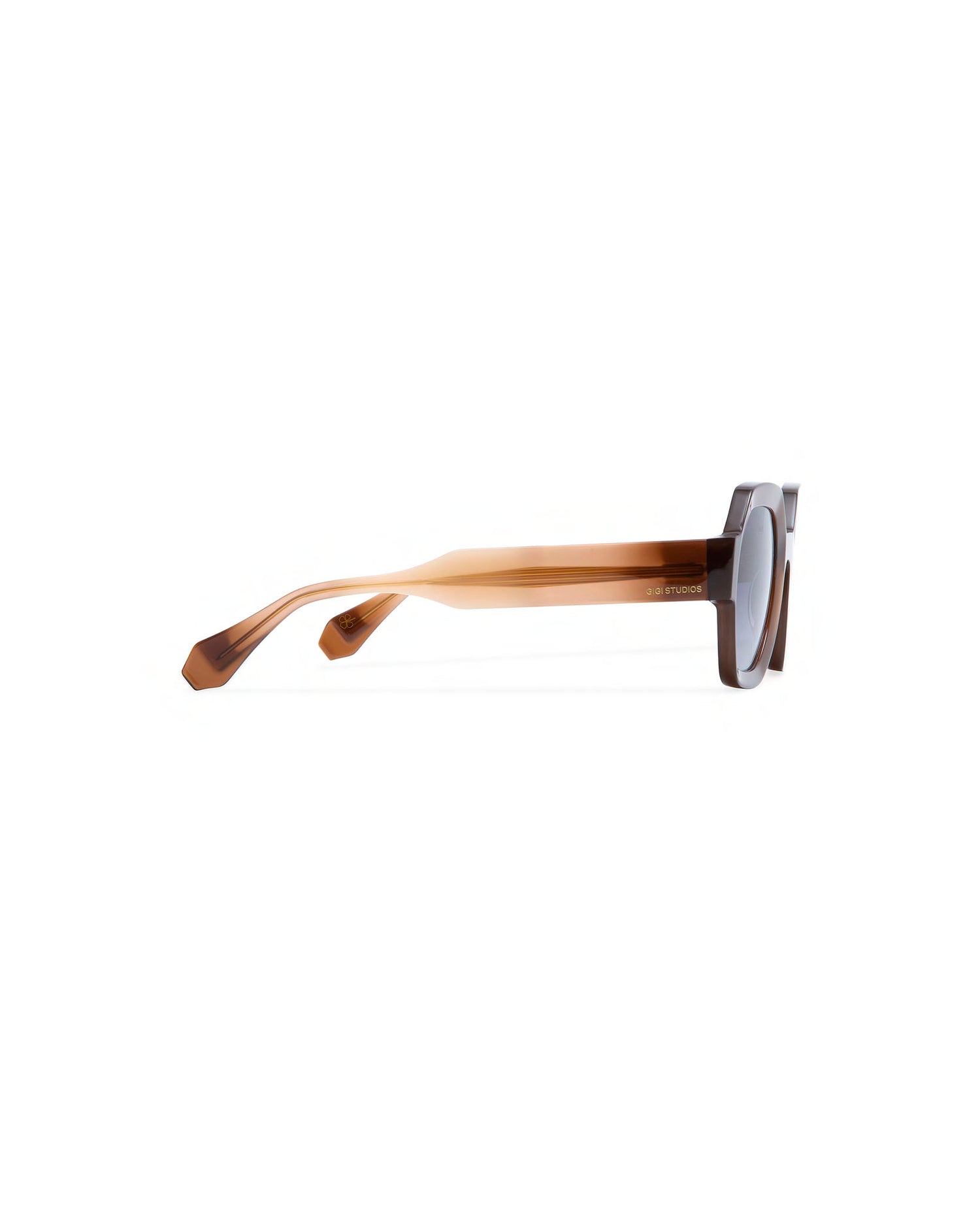 GRACE: Geométricas Acetato Marrón sunglasses by GIGI STUDIOS 3893