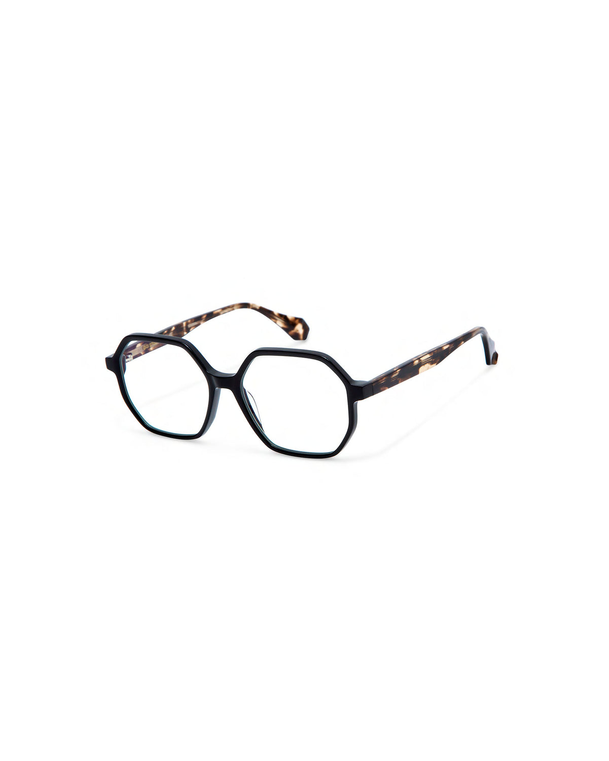 ENRICA: Geométricas Acetato Noir optical glasses by GIGI STUDIOS 3911