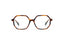 ENRICA: Geométricas Acetato Havana optical glasses by GIGI STUDIOS 3912