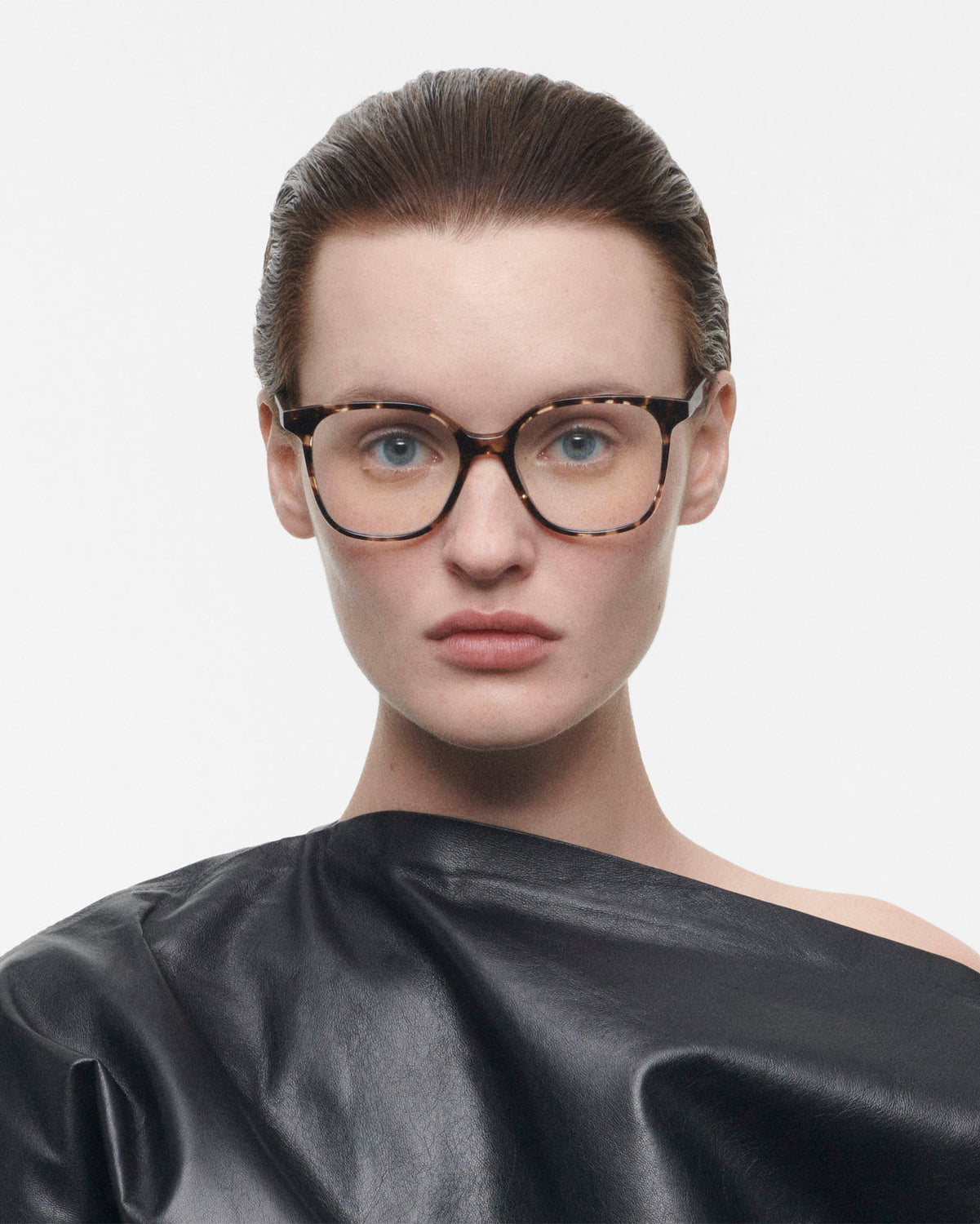 LUCIE: Cuadrada Acetato Havana optical glasses by GIGI STUDIOS 49