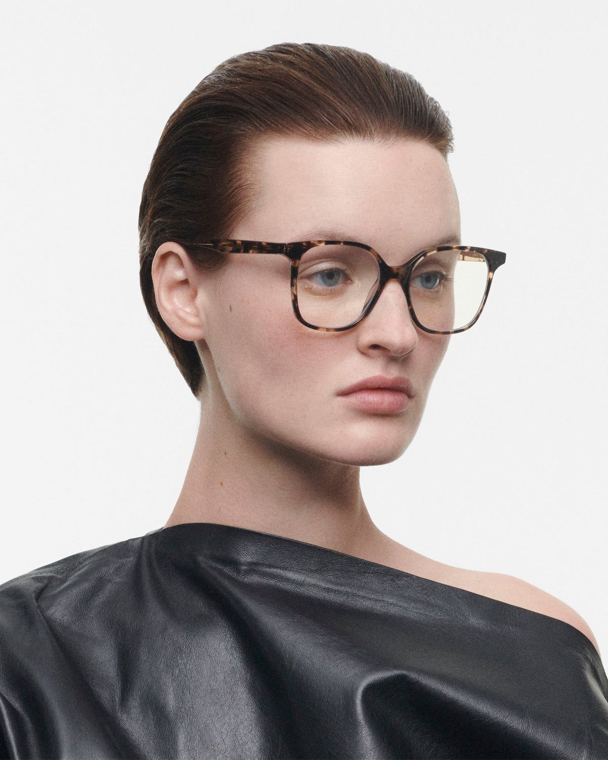 LUCIE: Cuadrada Acetato Havana optical glasses by GIGI STUDIOS 50