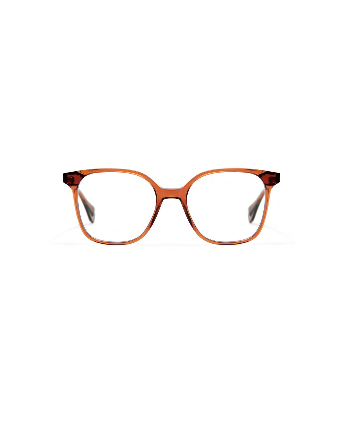 LUCIE: Cuadrada Acetato Marrón optical glasses by GIGI STUDIOS 3928
