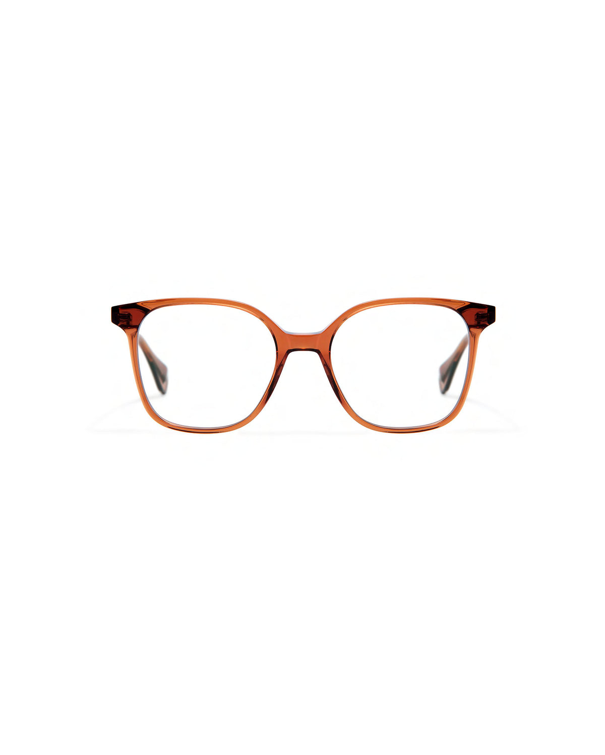 LUCIE: Cuadrada Acetato Marrón optical glasses by GIGI STUDIOS 3928