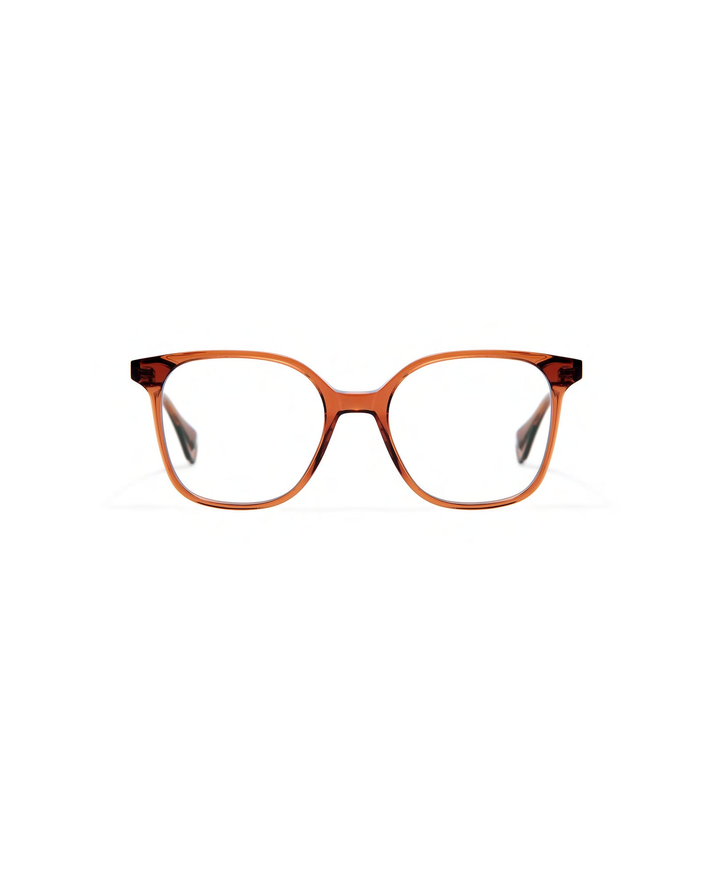 LUCIE: Cuadrada Acetato Marrón optical glasses by GIGI STUDIOS 3928